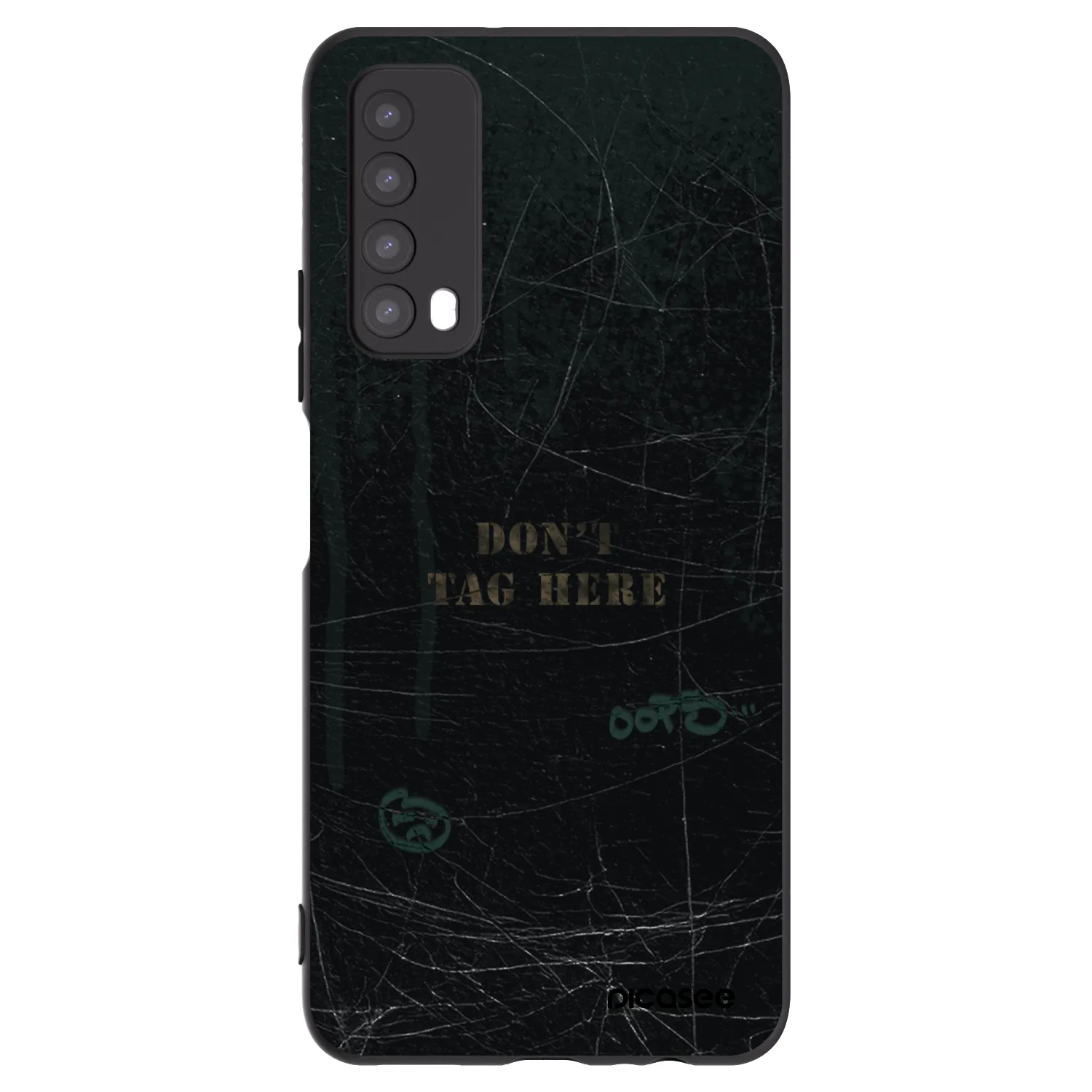 Picasee Μαύρη θήκη σιλικόνης για Huawei P Smart 2021 - DON´T TAG