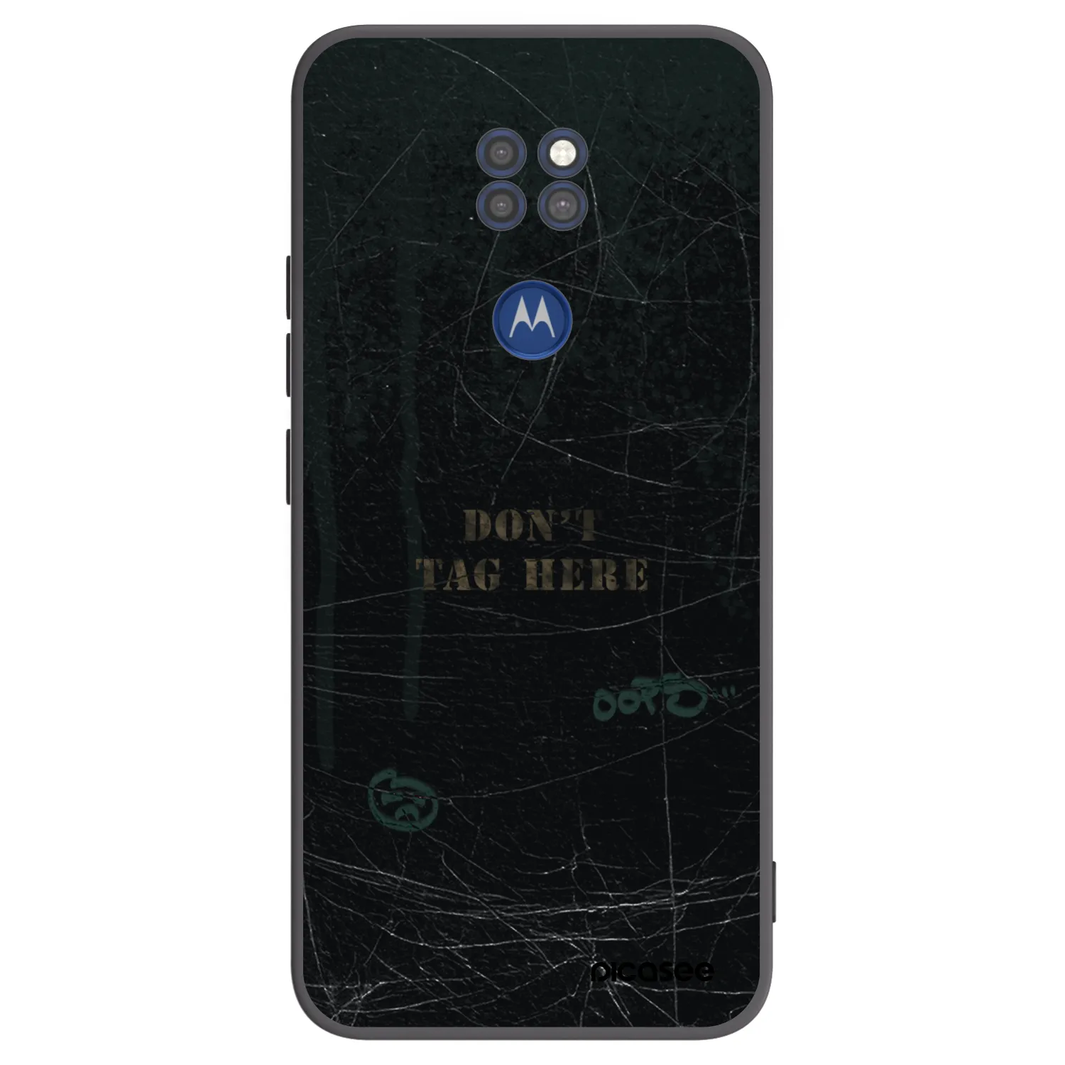 Picasee Μαύρη θήκη σιλικόνης για Motorola Moto G9 Play - DON´T TAG