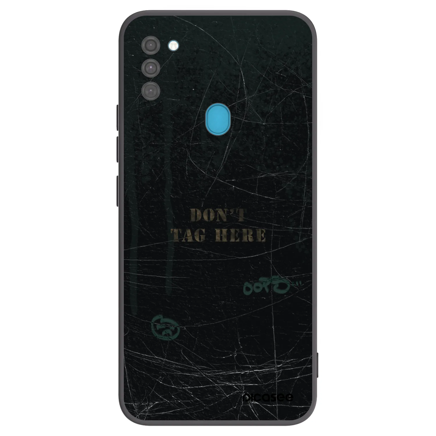 Picasee Μαύρη θήκη σιλικόνης για Samsung Galaxy M11 - DON´T TAG