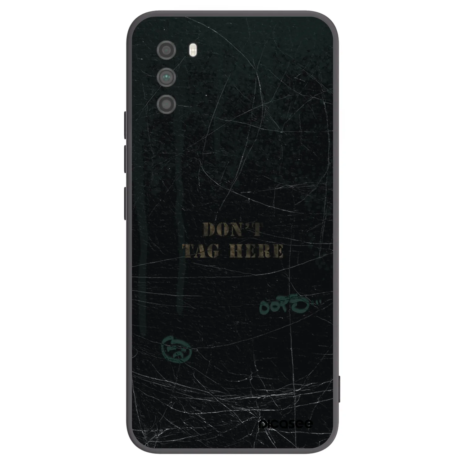 Picasee Μαύρη θήκη σιλικόνης για Xiaomi Poco M3 - DON´T TAG