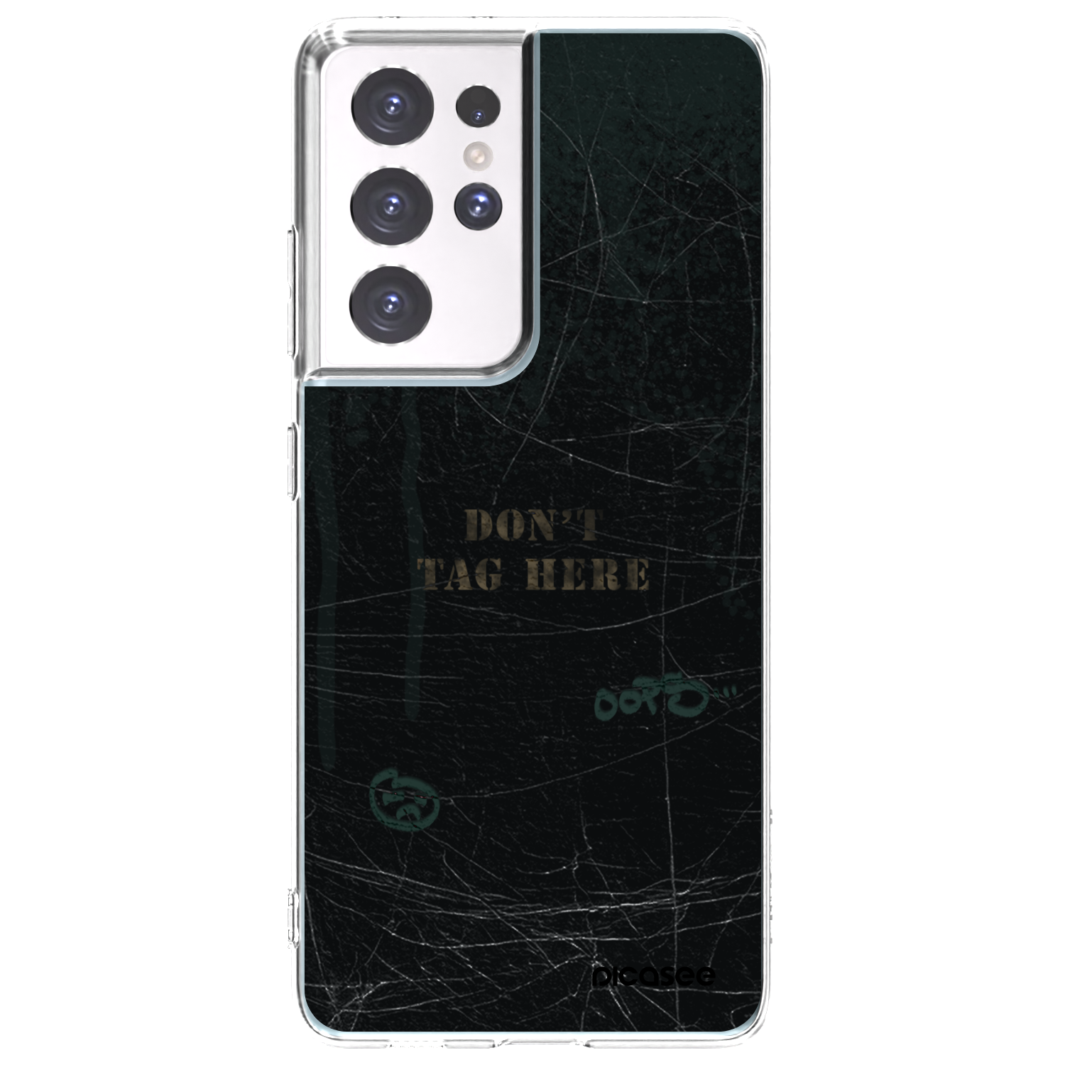 Picasee διαφανής θήκη σιλικόνης Samsung Galaxy S21 Ultra 5G G998B - DON´T TAG