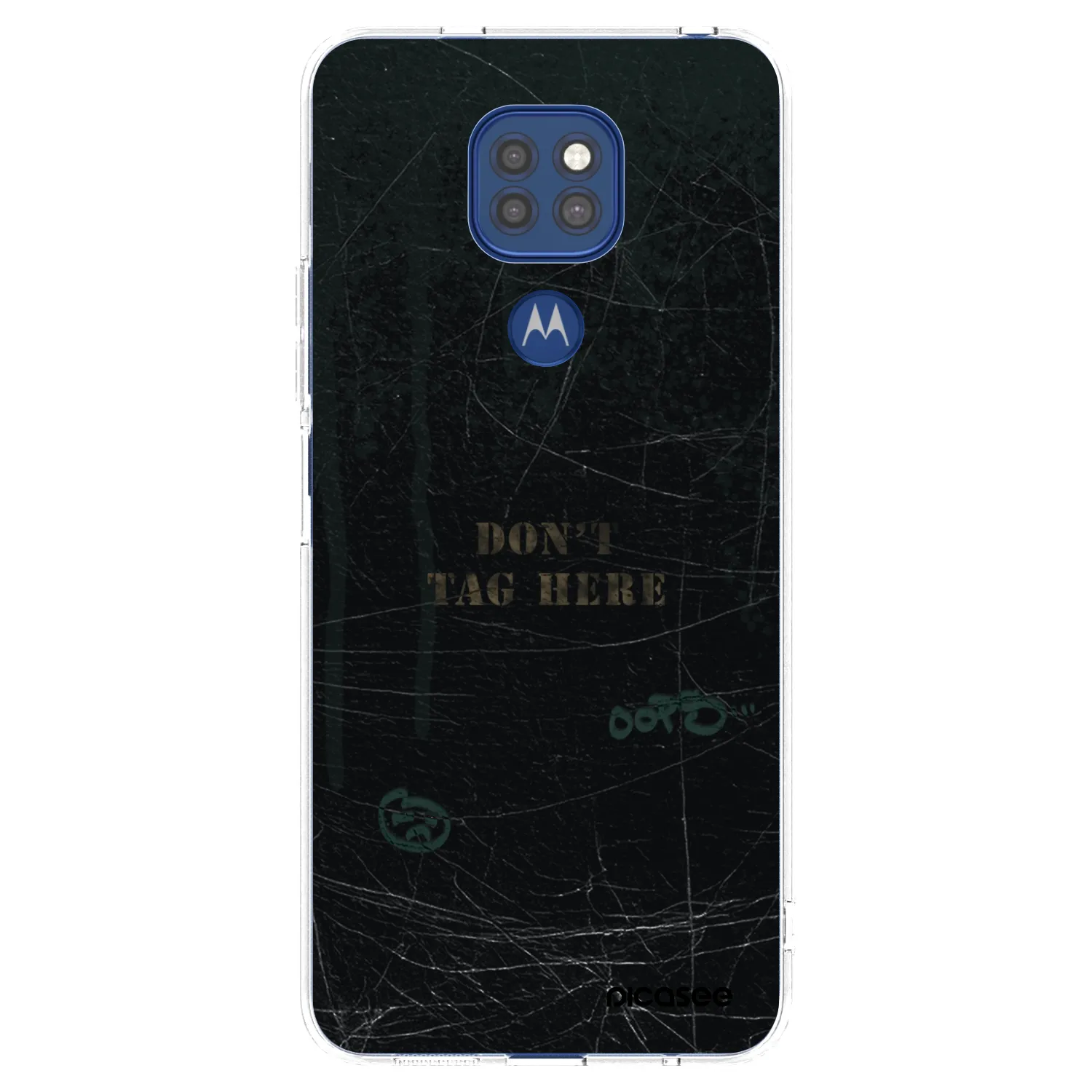 Picasee διαφανής θήκη σιλικόνης Motorola Moto G9 Play - DON´T TAG