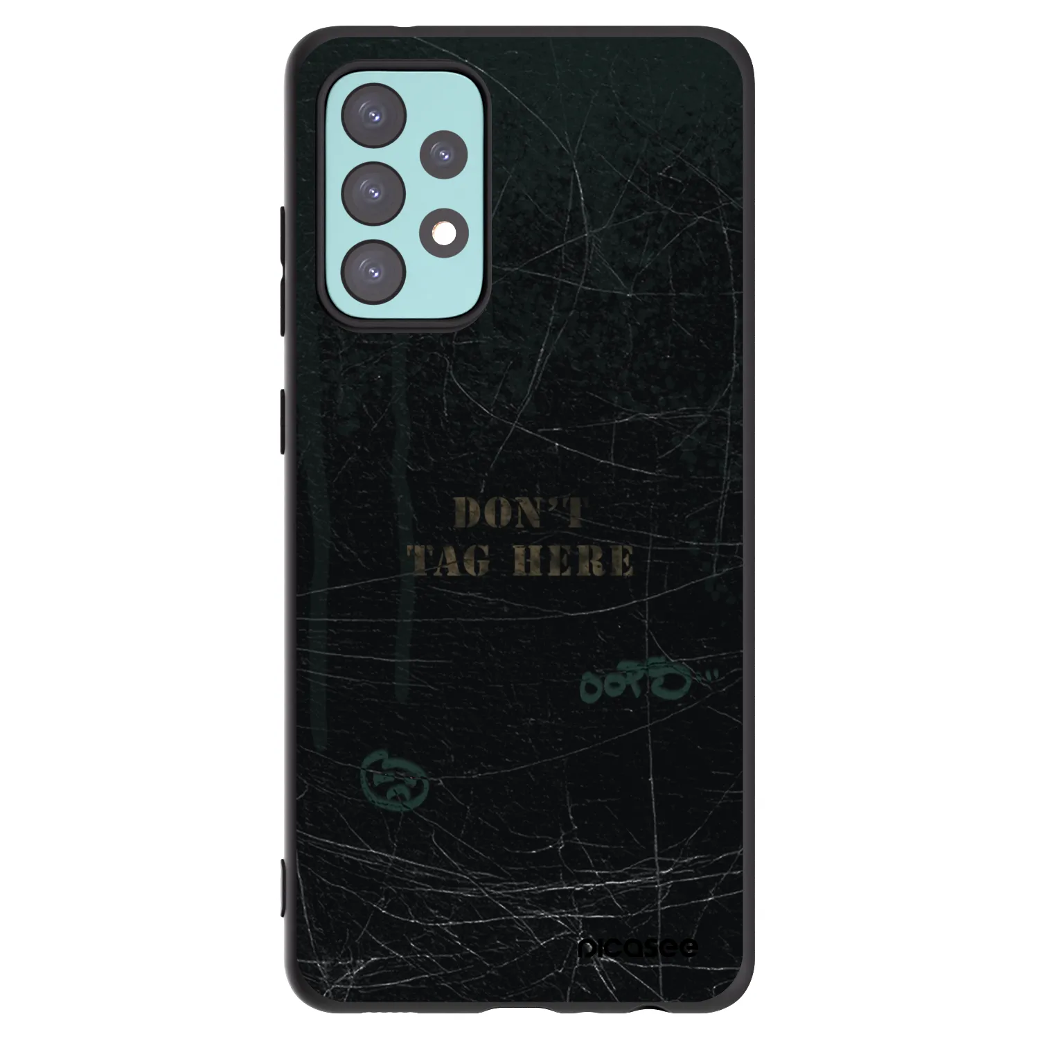 Picasee Μαύρη θήκη σιλικόνης για Samsung Galaxy A72 A725F - DON´T TAG