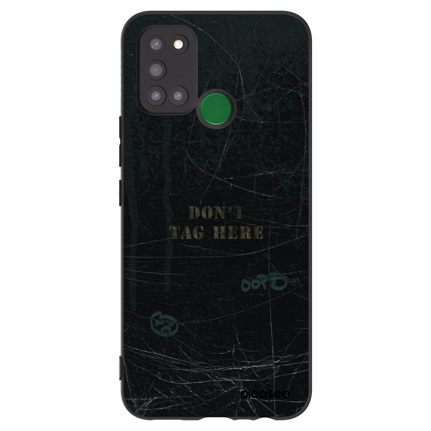 Picasee Μαύρη θήκη σιλικόνης για Realme 7i - DON´T TAG