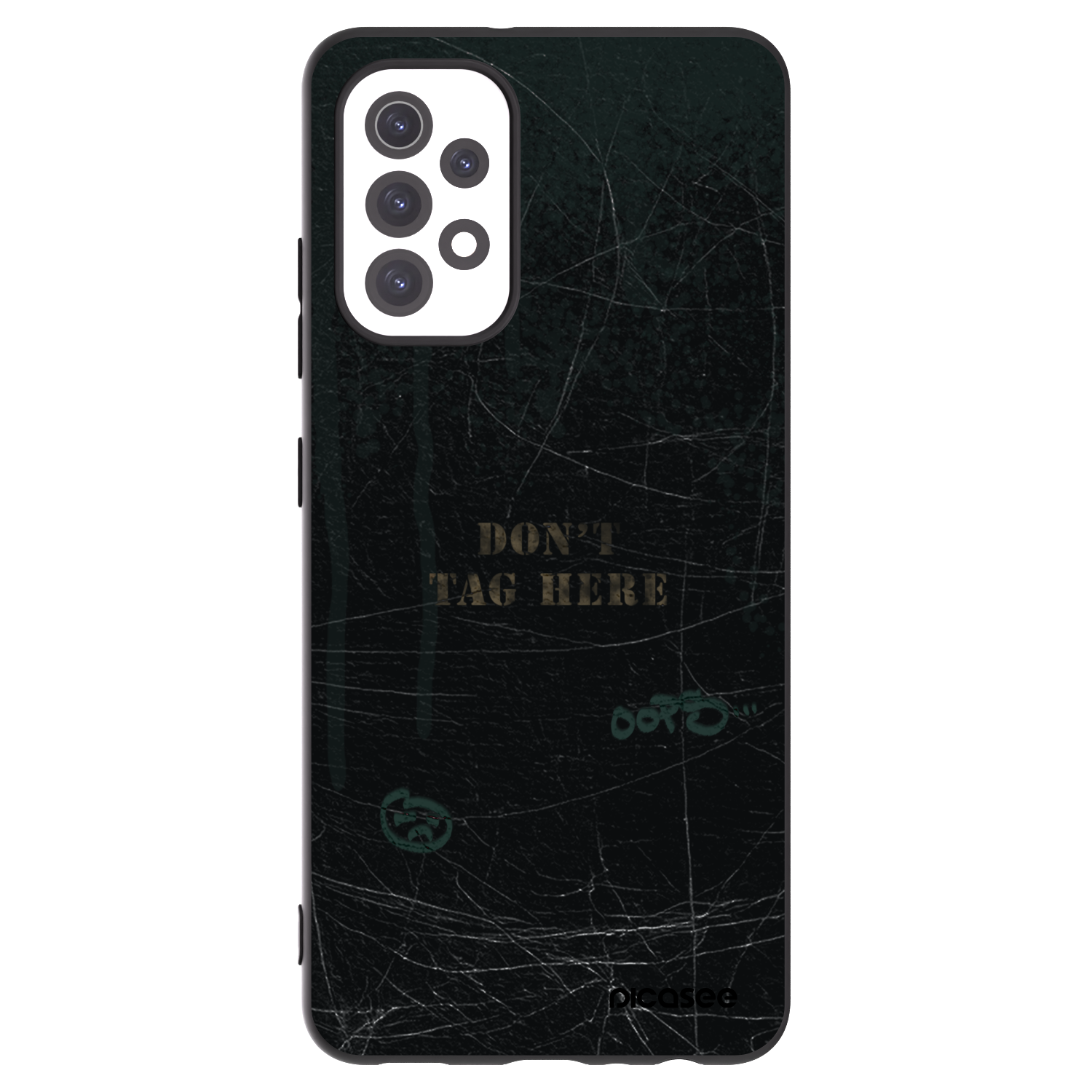 Picasee Μαύρη θήκη σιλικόνης για Samsung Galaxy A32 5G A326B - DON´T TAG