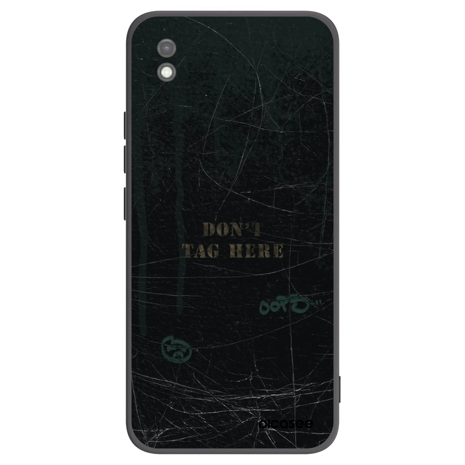 Picasee Μαύρη θήκη σιλικόνης για Xiaomi Redmi 9AT - DON´T TAG