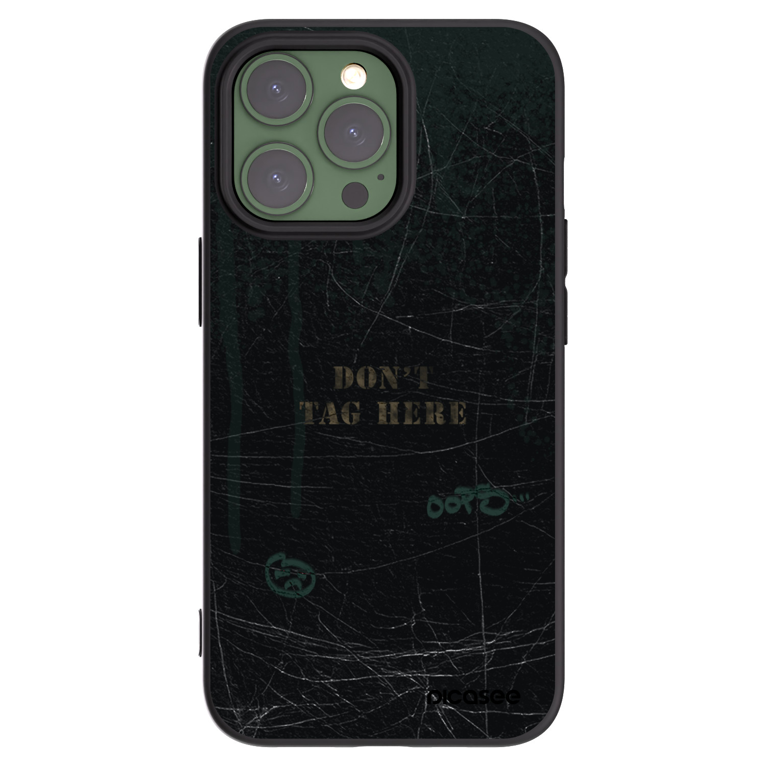Picasee Μαύρη θήκη σιλικόνης για Apple iPhone 13 Pro - DON´T TAG