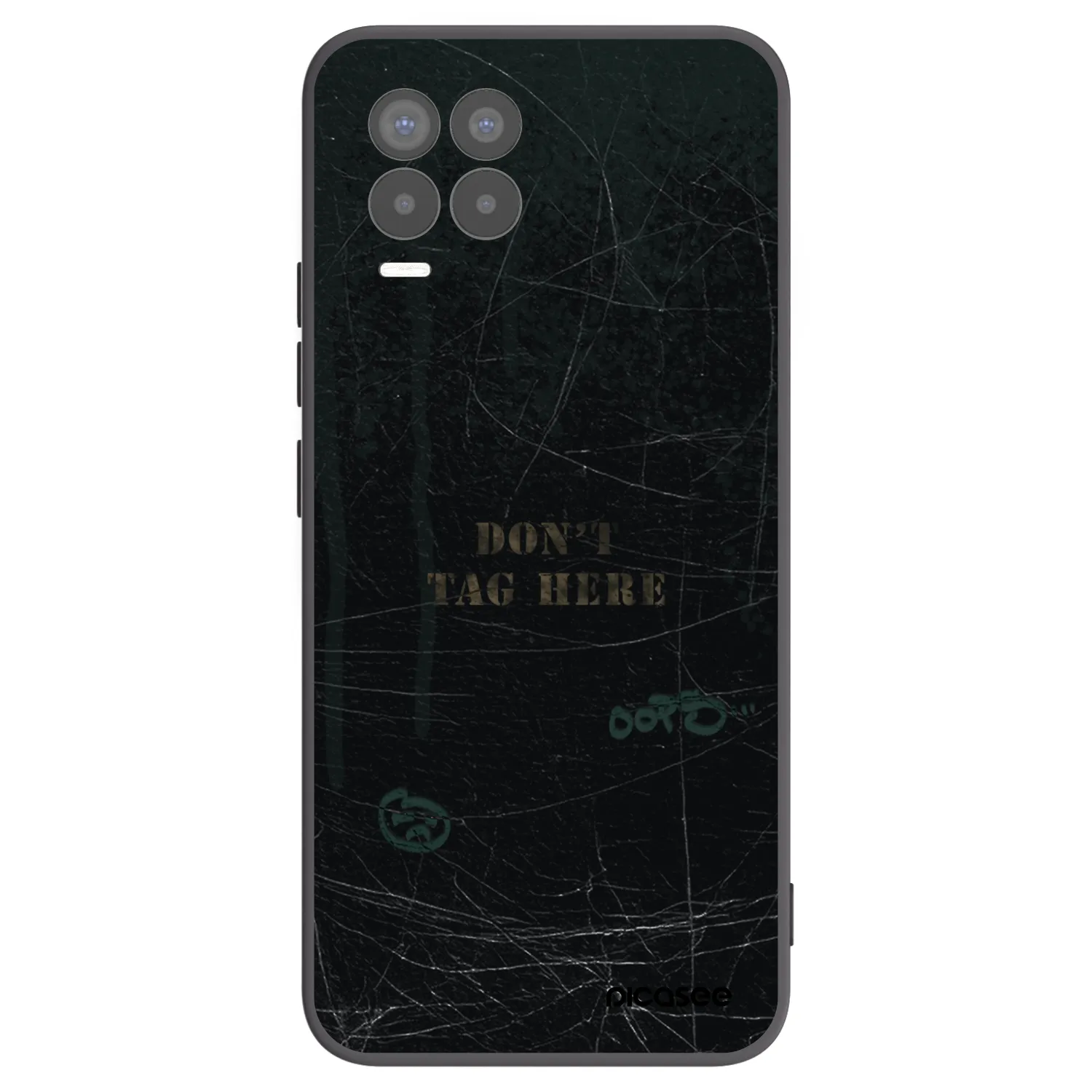 Picasee Μαύρη θήκη σιλικόνης για Realme 8 Pro - DON´T TAG