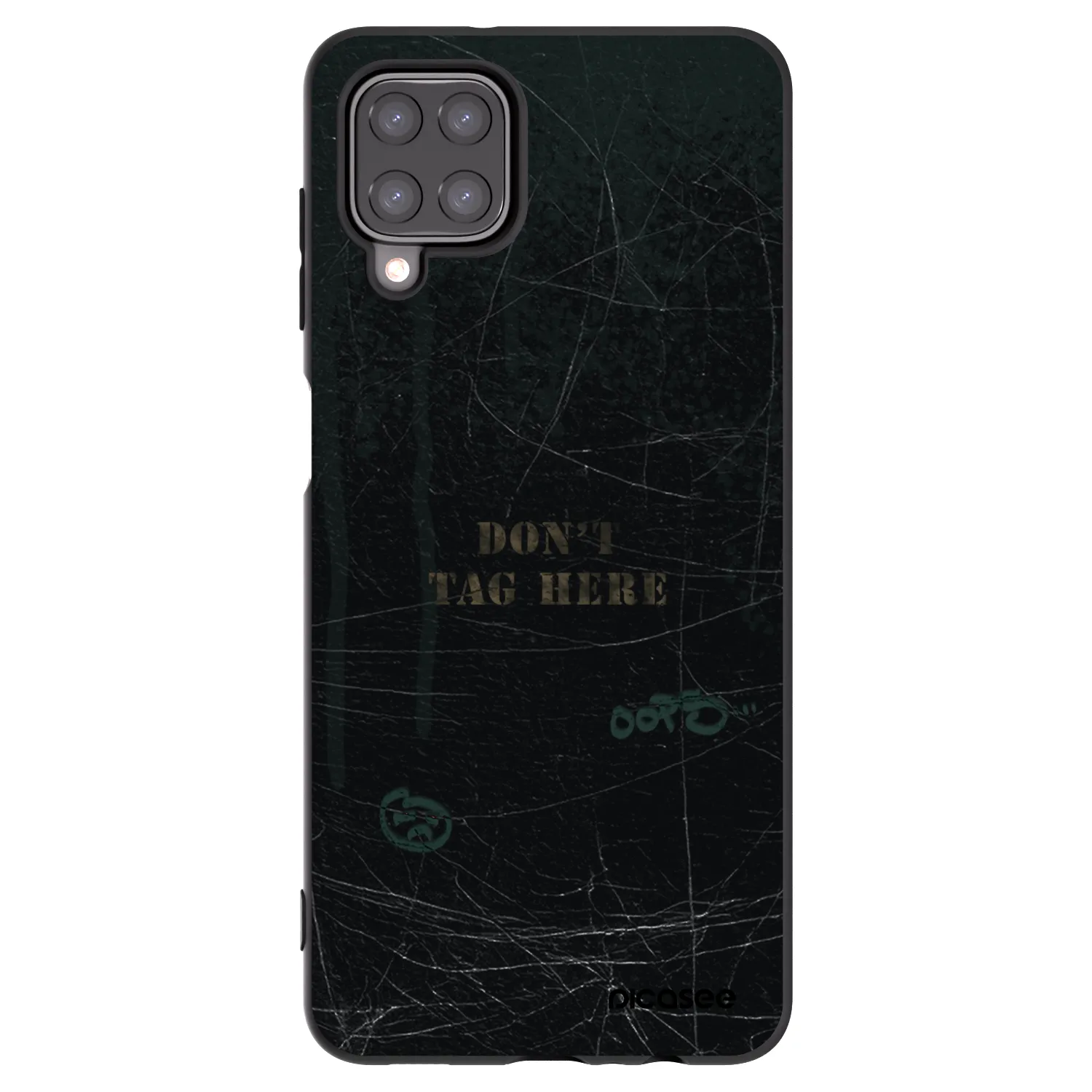 Picasee Μαύρη θήκη σιλικόνης για Samsung Galaxy M12 M127F - DON´T TAG