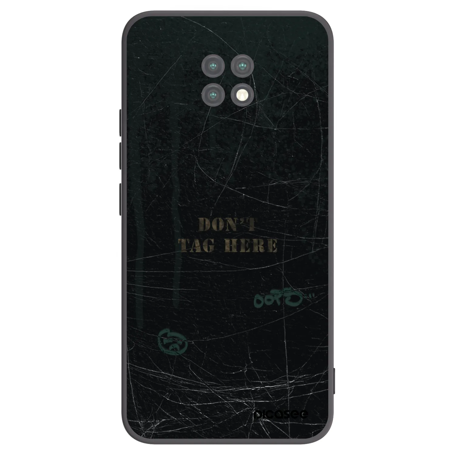 Picasee Μαύρη θήκη σιλικόνης για Xiaomi Redmi Note 9T - DON´T TAG