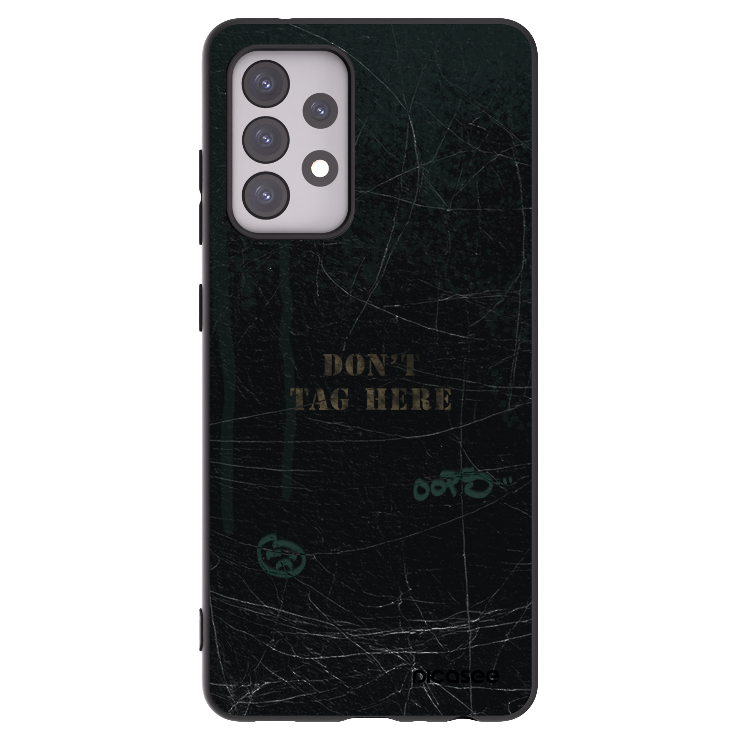 Picasee Μαύρη θήκη σιλικόνης για Samsung Galaxy A52s 5G A528B - DON´T TAG