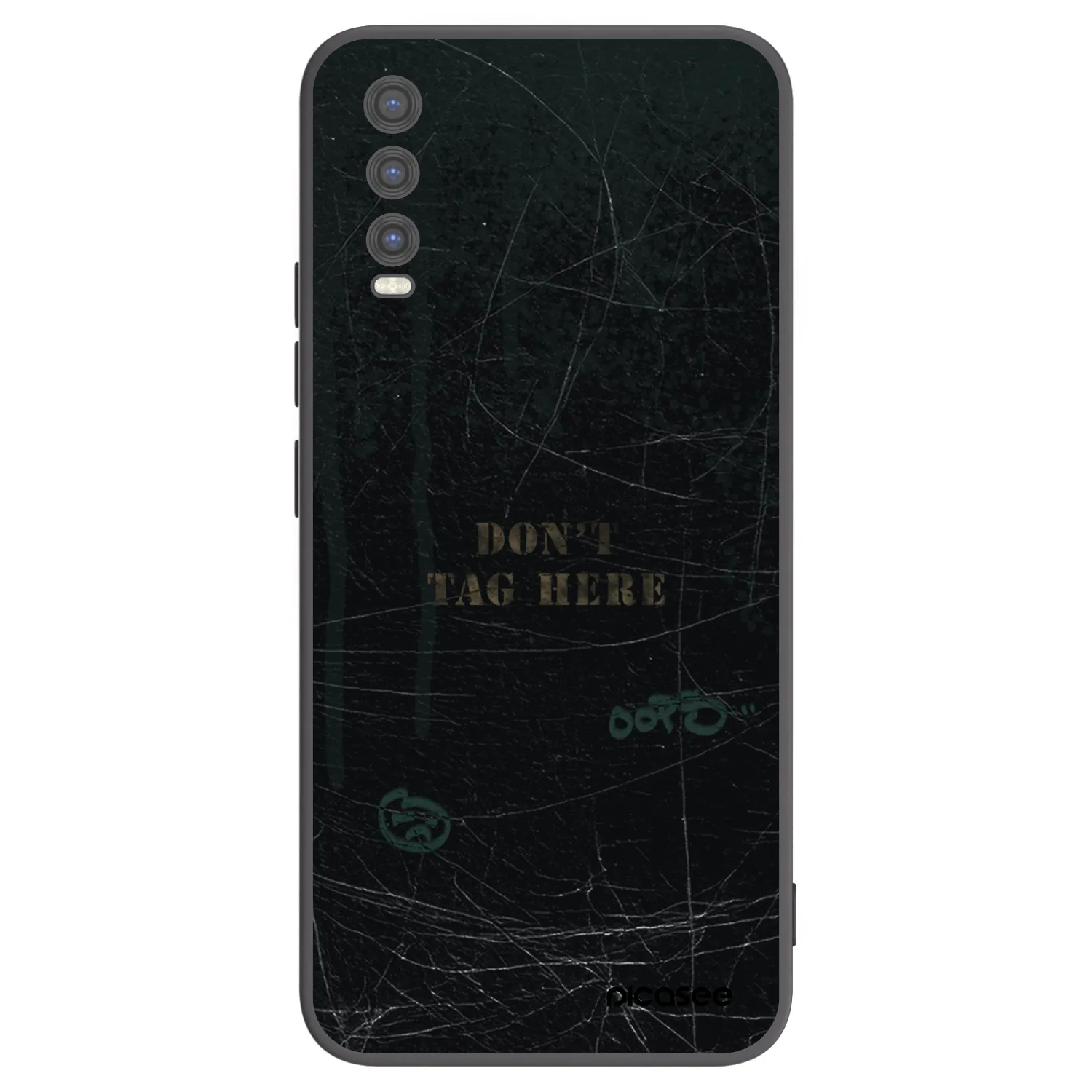 Picasee Μαύρη θήκη σιλικόνης για Vivo Y20s - DON´T TAG