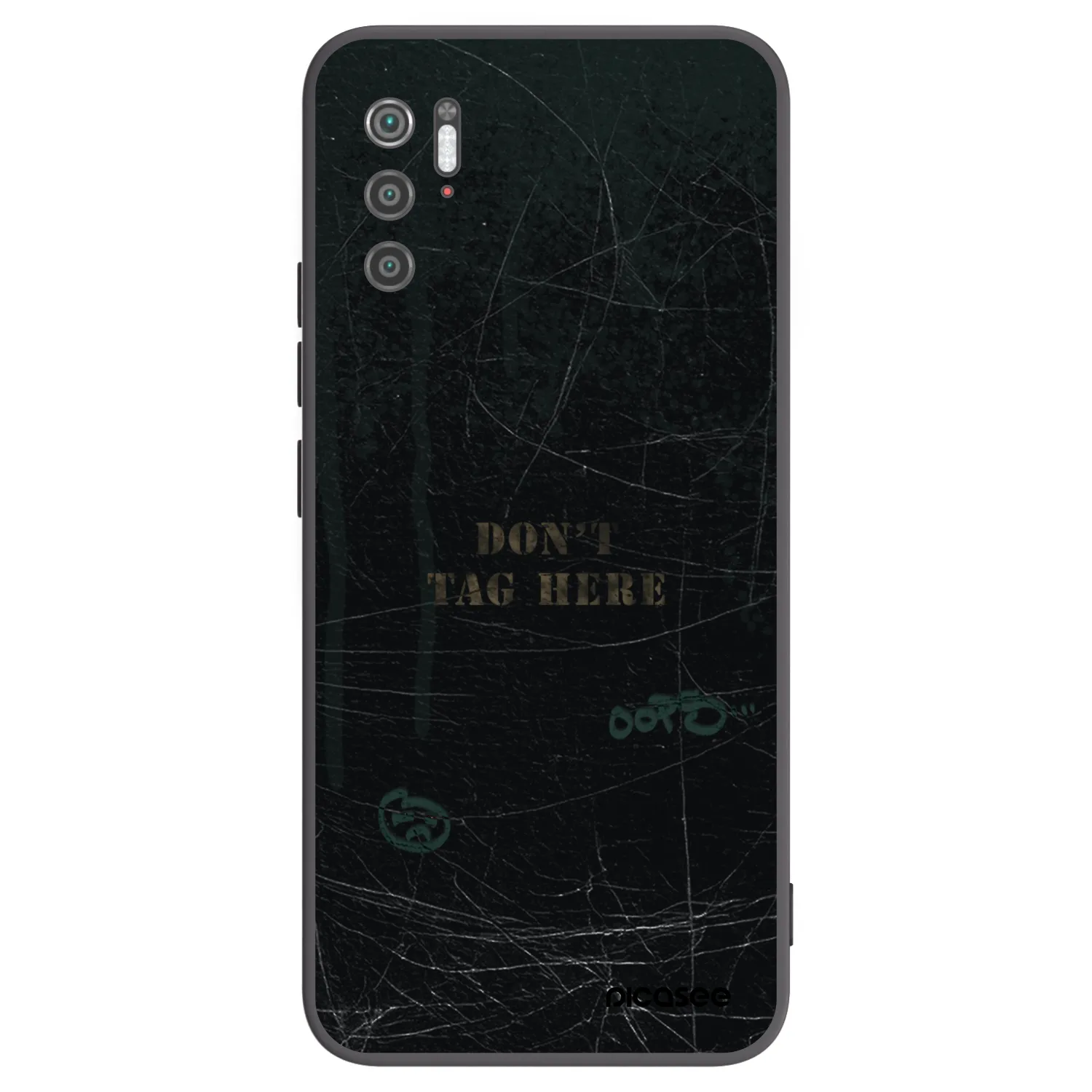 Picasee Μαύρη θήκη σιλικόνης για Xiaomi Poco M3 Pro 5G - DON´T TAG