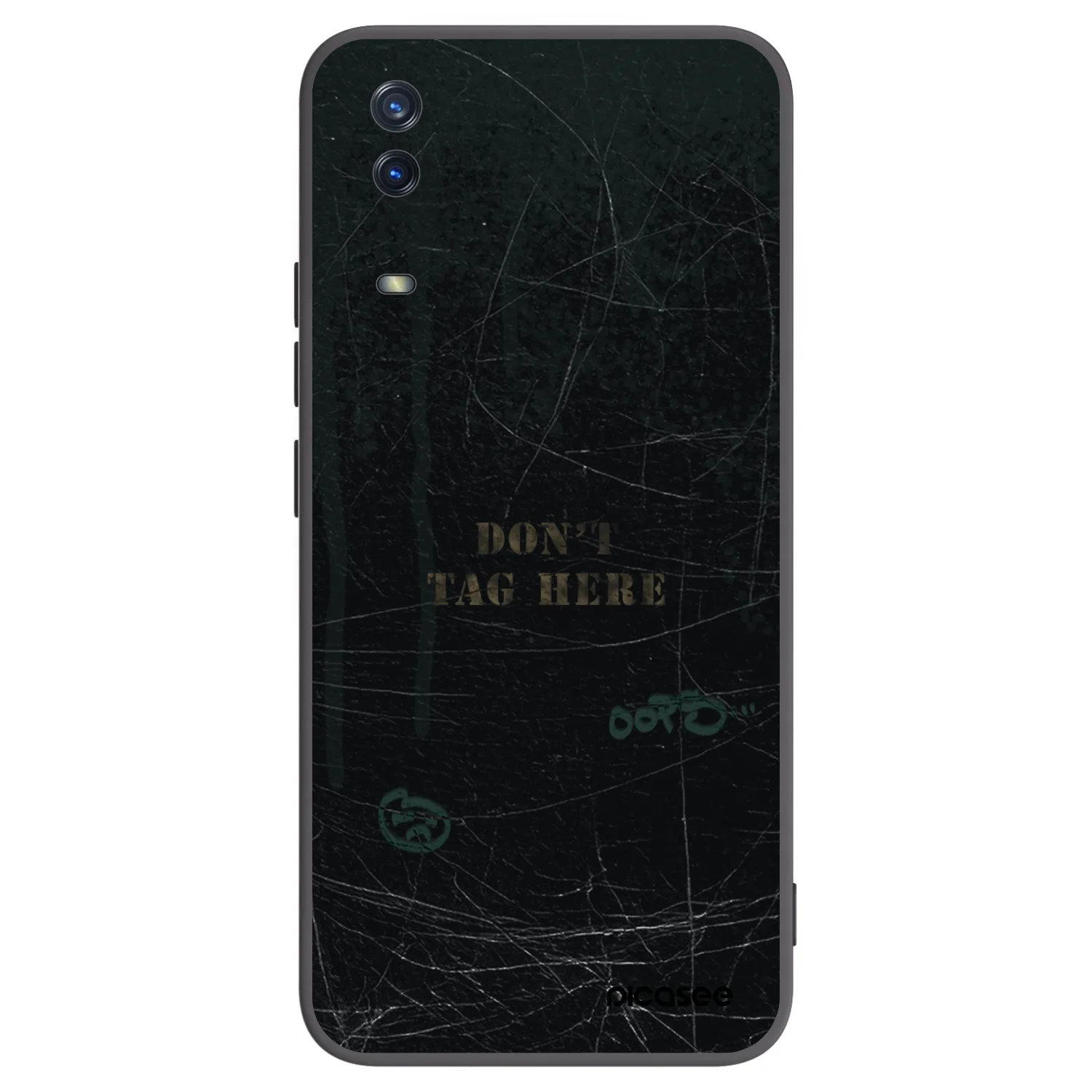 Picasee Μαύρη θήκη σιλικόνης για Vivo Y11s - DON´T TAG