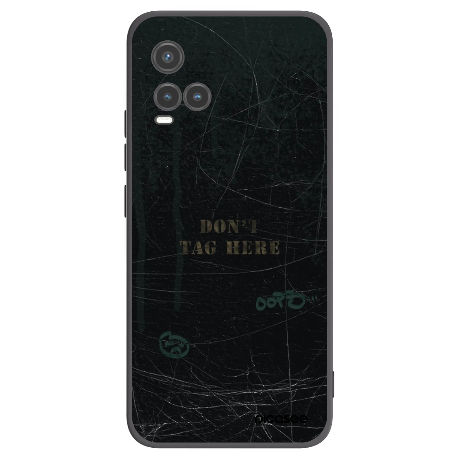 Picasee Μαύρη θήκη σιλικόνης για Vivo Y33s - DON´T TAG