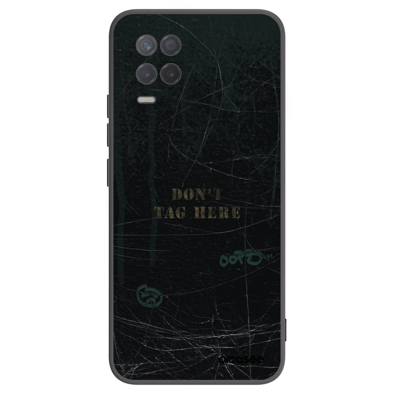 Picasee Μαύρη θήκη σιλικόνης για Realme 8 5G - DON´T TAG