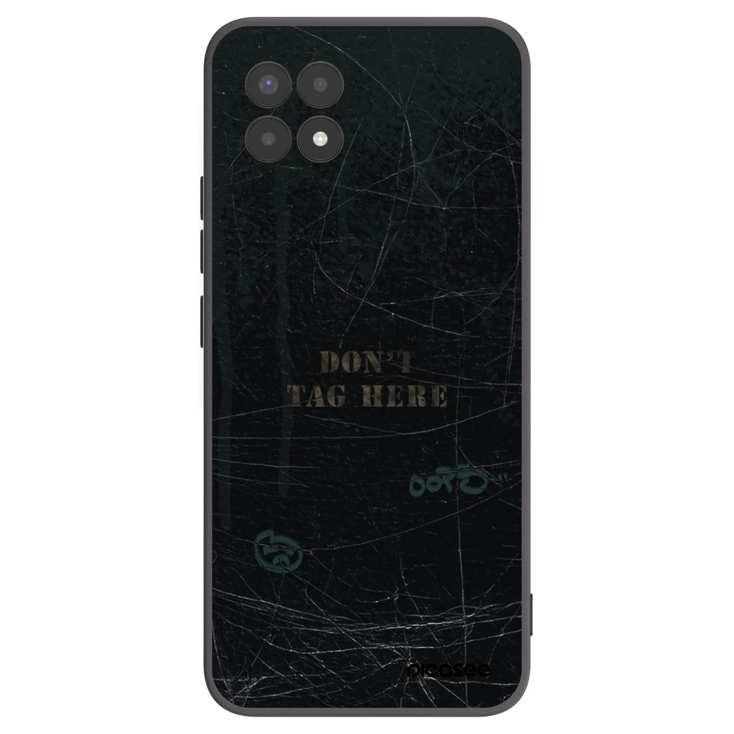 Picasee Μαύρη θήκη σιλικόνης για Realme 8i - DON´T TAG