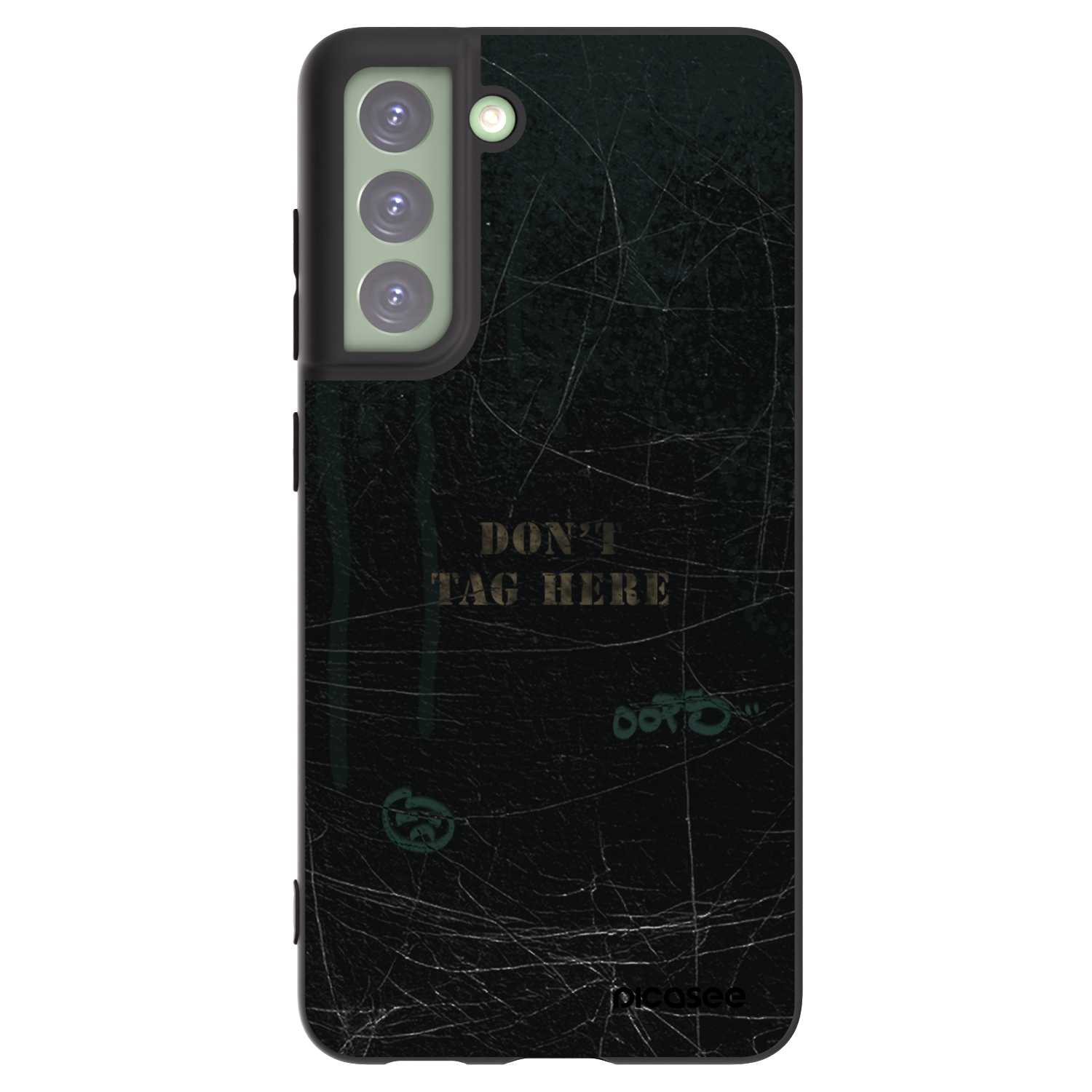 Picasee Μαύρη θήκη σιλικόνης για Samsung Galaxy S21 FE 5G - DON´T TAG
