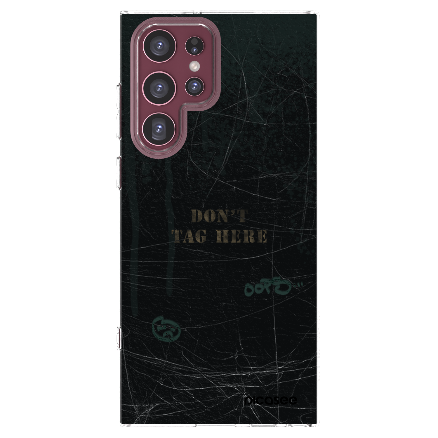 Picasee διαφανής θήκη σιλικόνης Samsung Galaxy S22 Ultra 5G - DON´T TAG