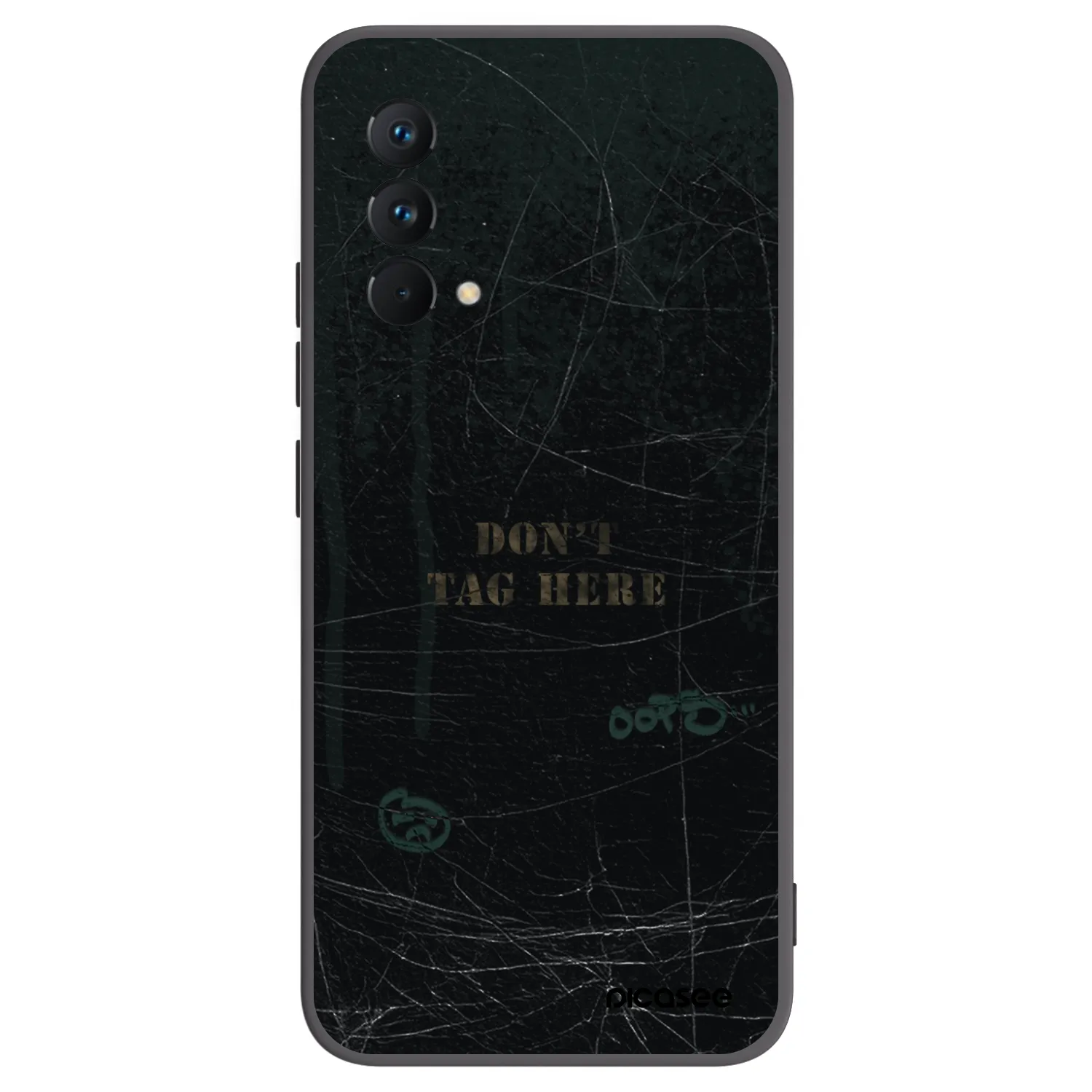 Picasee Μαύρη θήκη σιλικόνης για Realme GT Master Edition 5G - DON´T TAG
