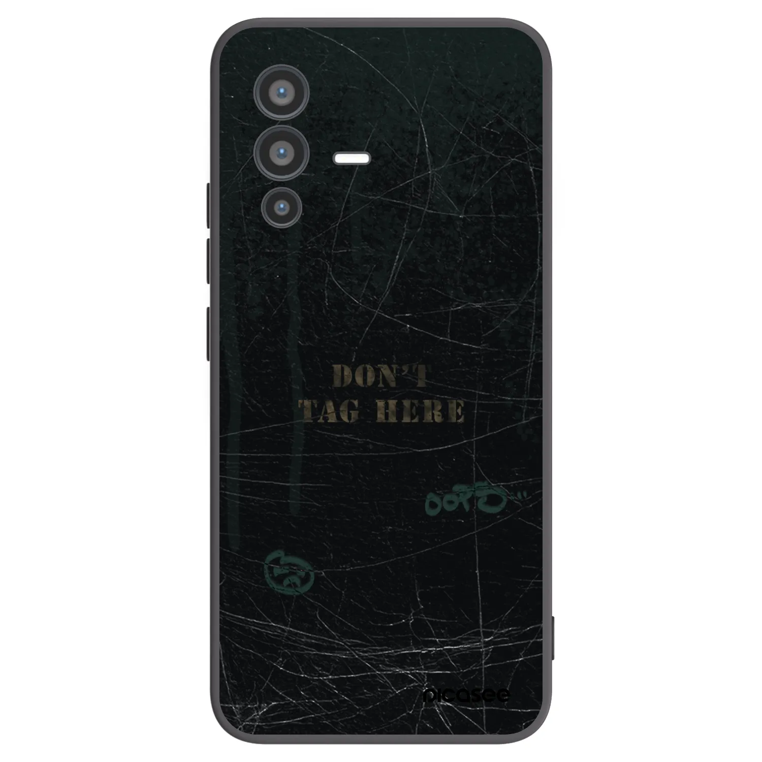 Picasee Μαύρη θήκη σιλικόνης για Vivo V23 5G - DON´T TAG