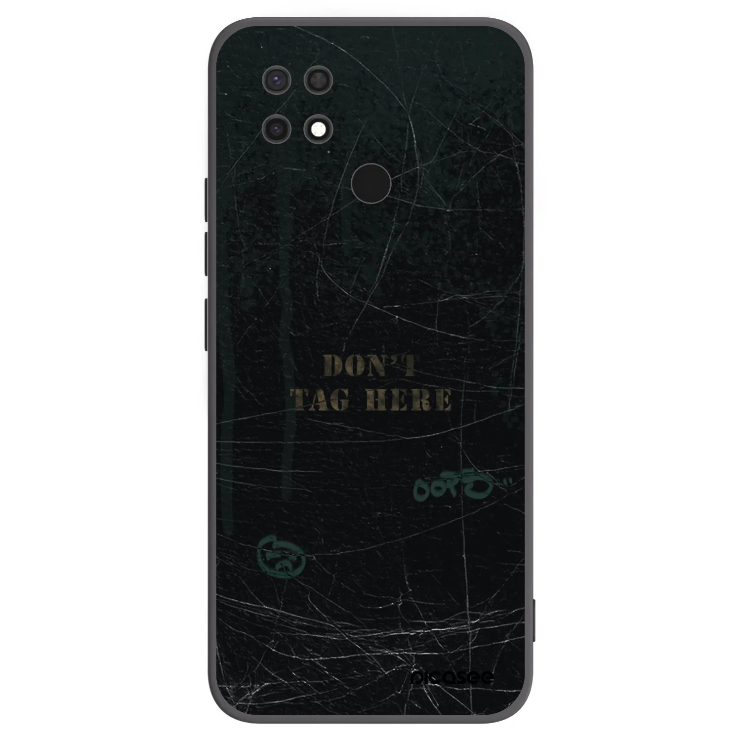 Picasee Μαύρη θήκη σιλικόνης για Xiaomi Redmi 10C - DON´T TAG