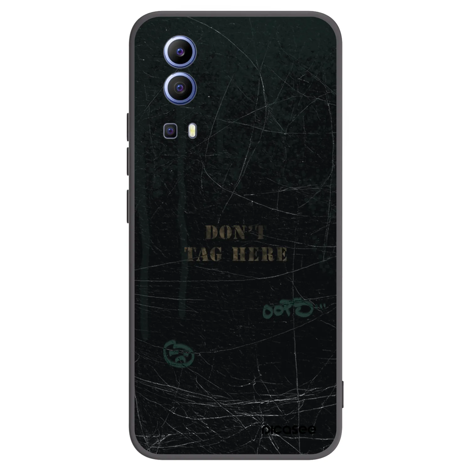 Picasee Μαύρη θήκη σιλικόνης για Vivo Y52 5G - DON´T TAG