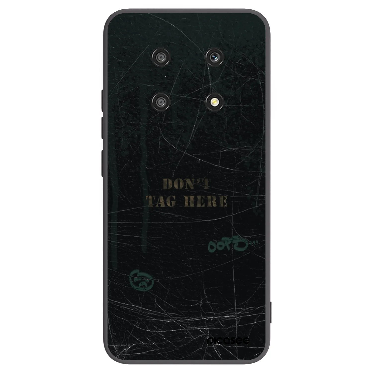 Picasee Μαύρη θήκη σιλικόνης για Honor Magic4 Lite 5G - DON´T TAG