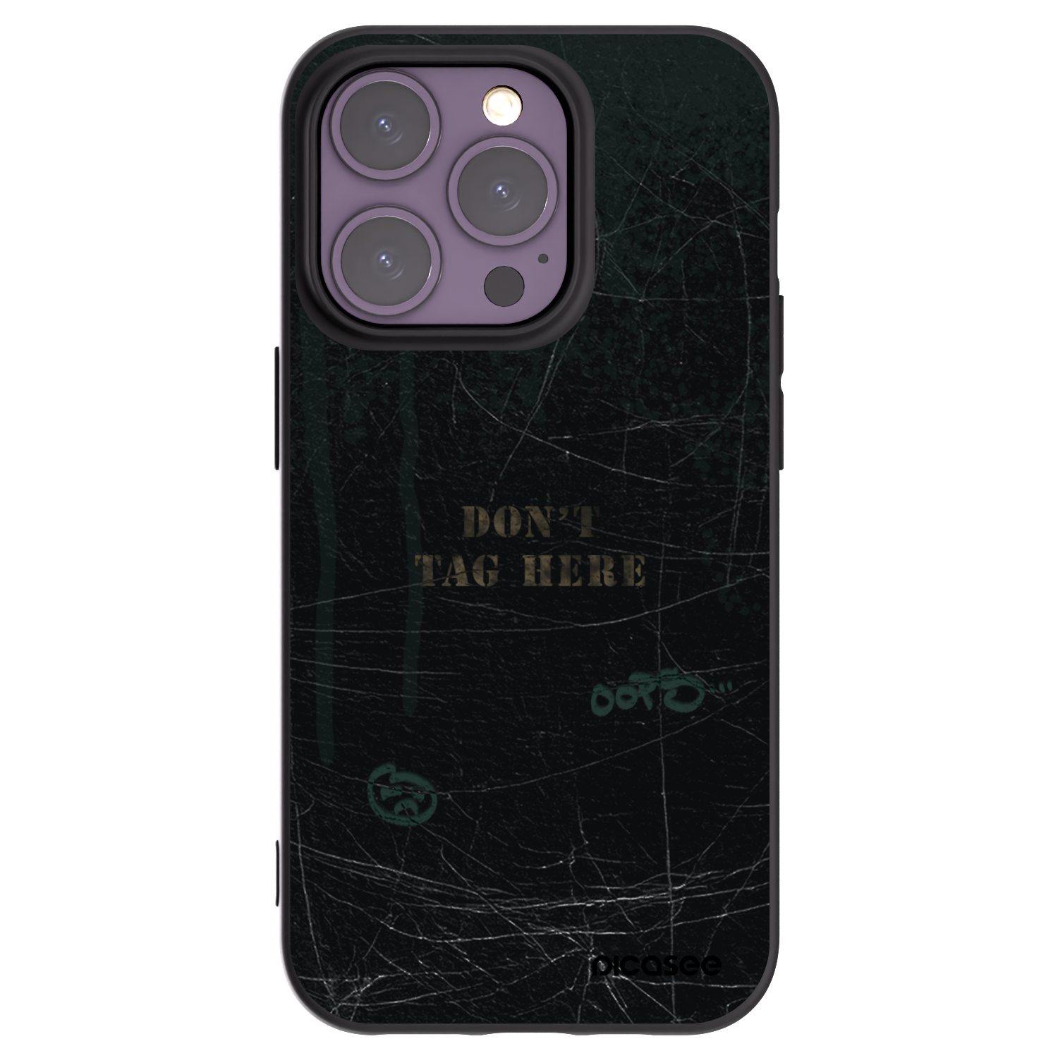 Picasee Μαύρη θήκη σιλικόνης για Apple iPhone 14 Pro - DON´T TAG