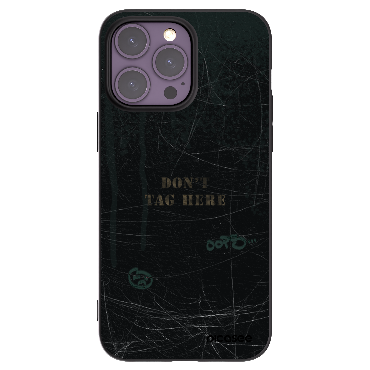 Picasee Μαύρη θήκη σιλικόνης για Apple iPhone 14 Pro Max - DON´T TAG