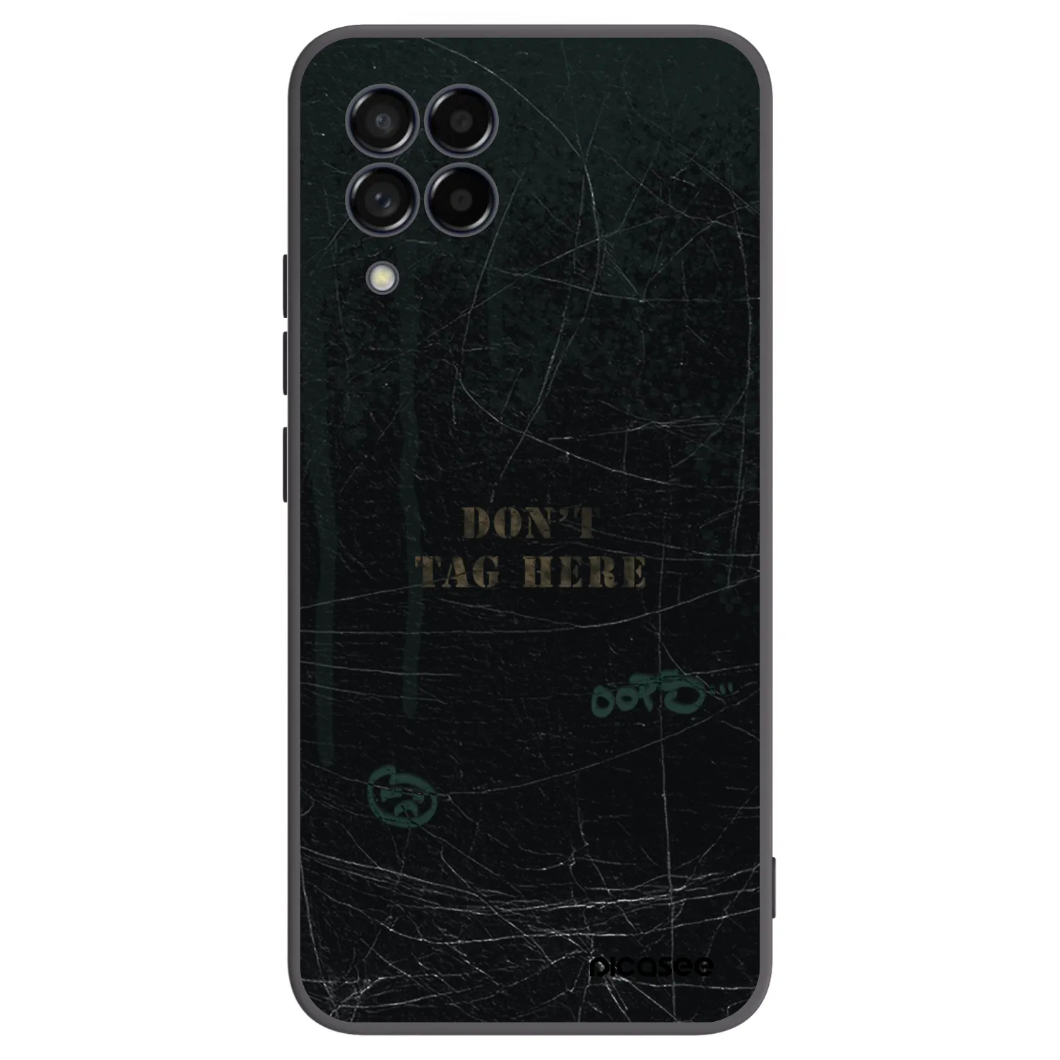 Picasee Μαύρη θήκη σιλικόνης για Samsung Galaxy M53 5G - DON´T TAG
