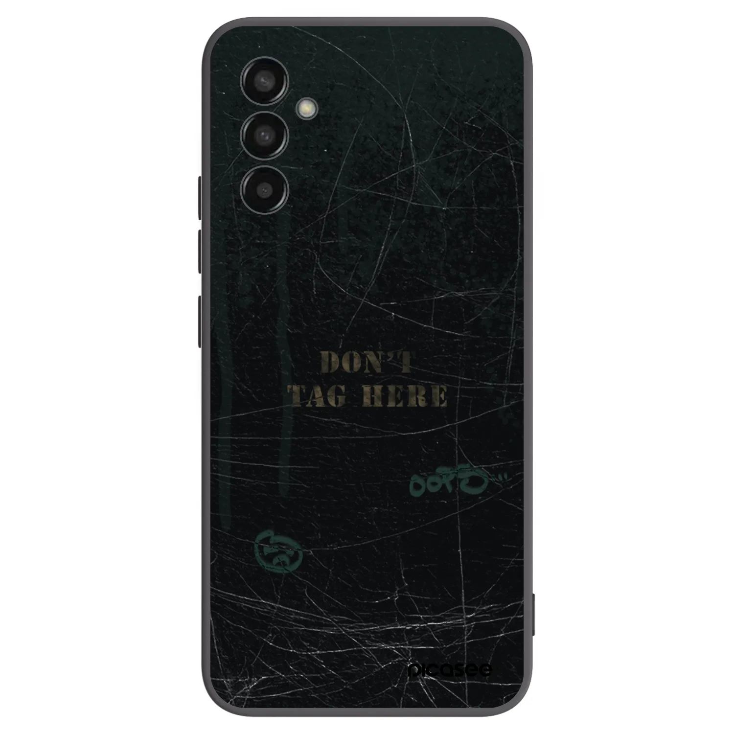 Picasee Μαύρη θήκη σιλικόνης για Samsung Galaxy M13 M135F - DON´T TAG