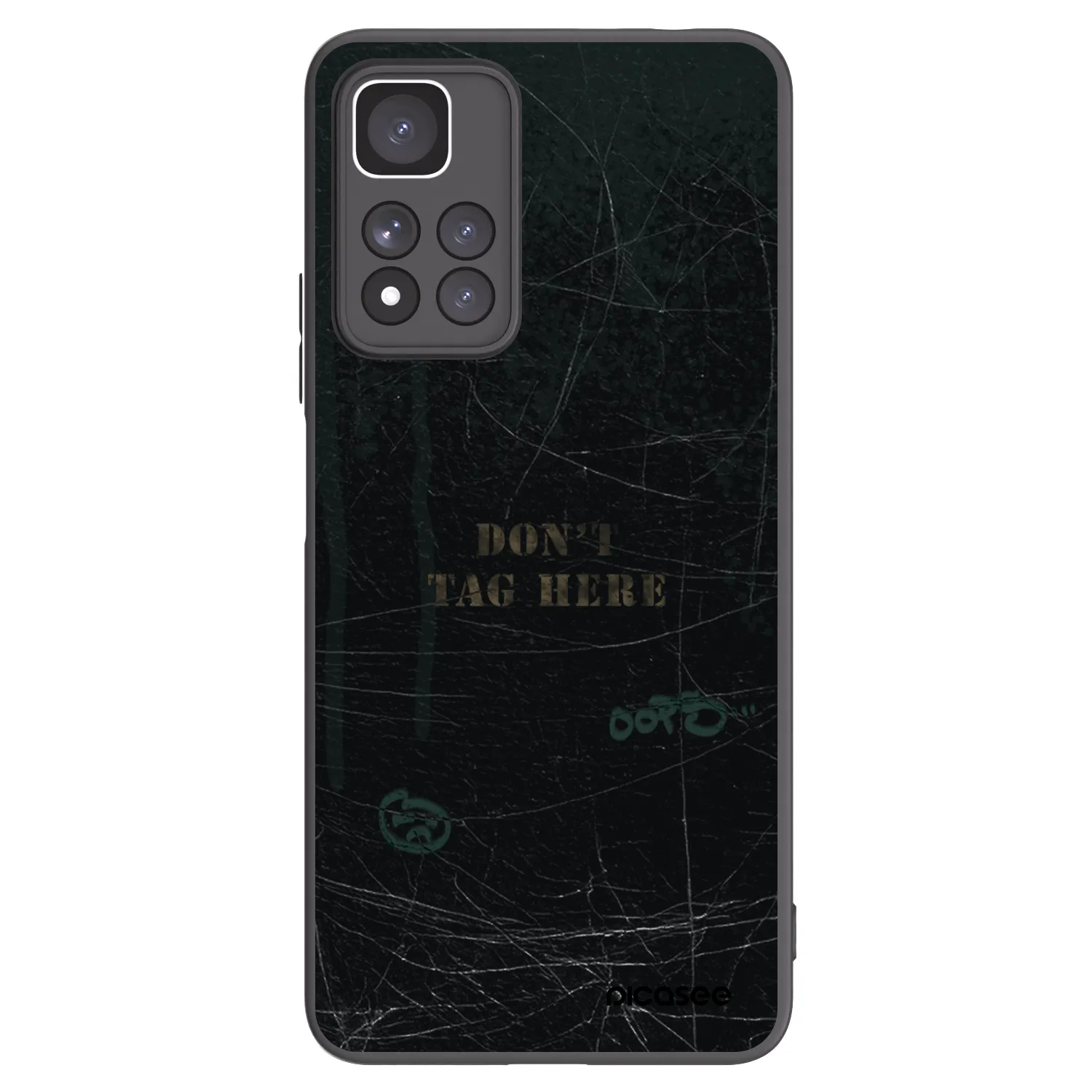 Picasee Μαύρη θήκη σιλικόνης για Xiaomi Redmi Note 11 Pro+ 5G - DON´T TAG