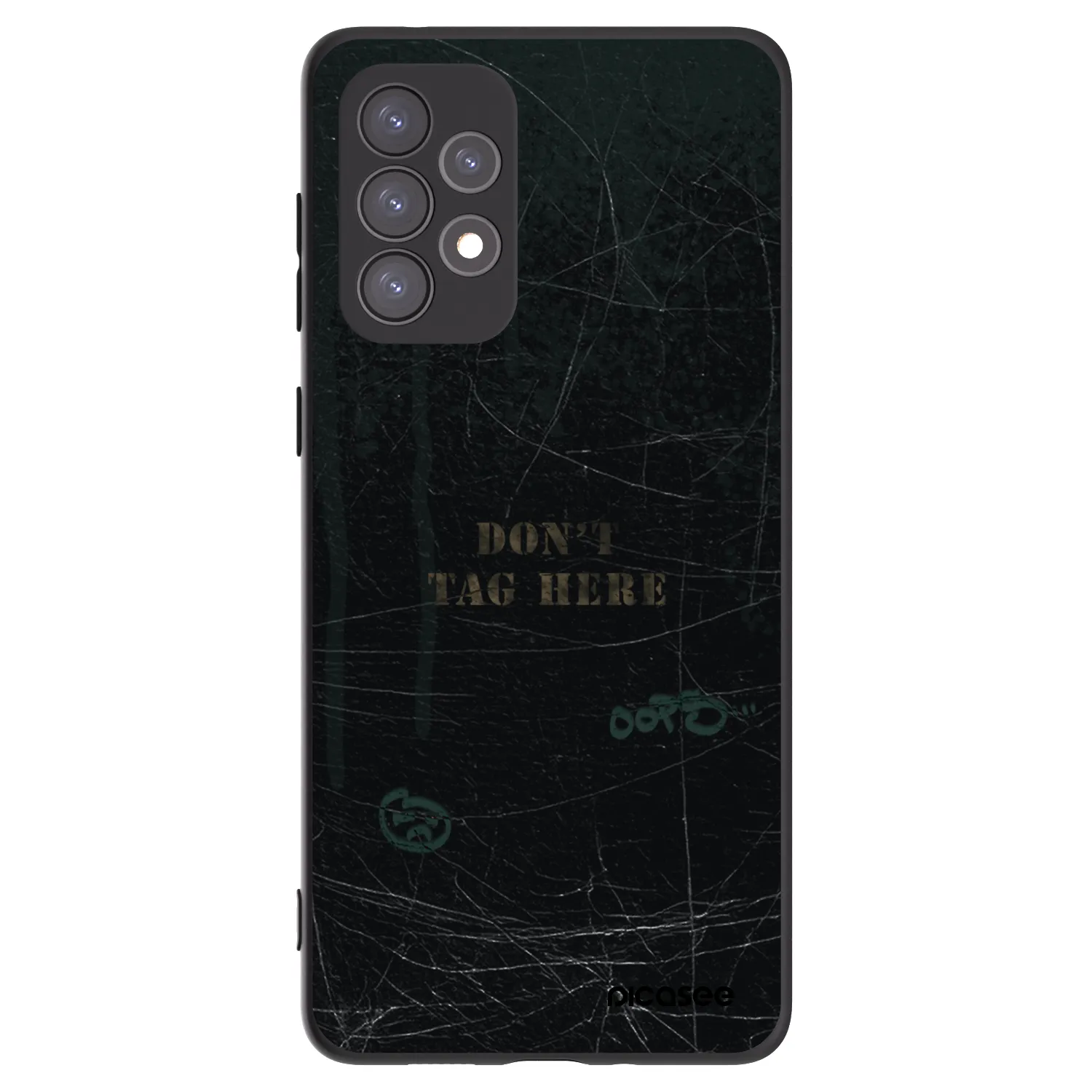 Picasee Μαύρη θήκη σιλικόνης για Samsung Galaxy A73 5G - DON´T TAG