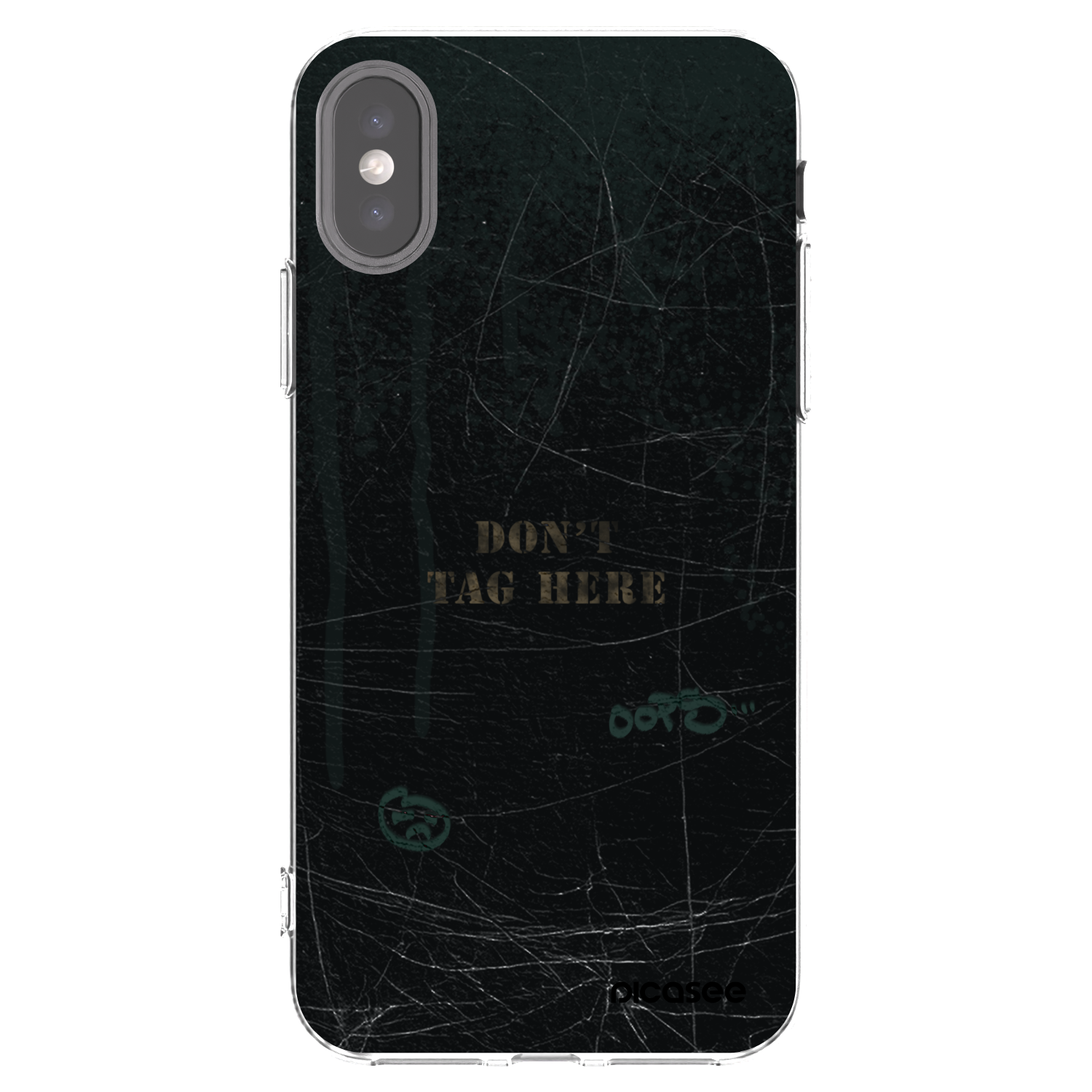 Picasee διαφανής θήκη σιλικόνης Apple iPhone X/XS - DON´T TAG