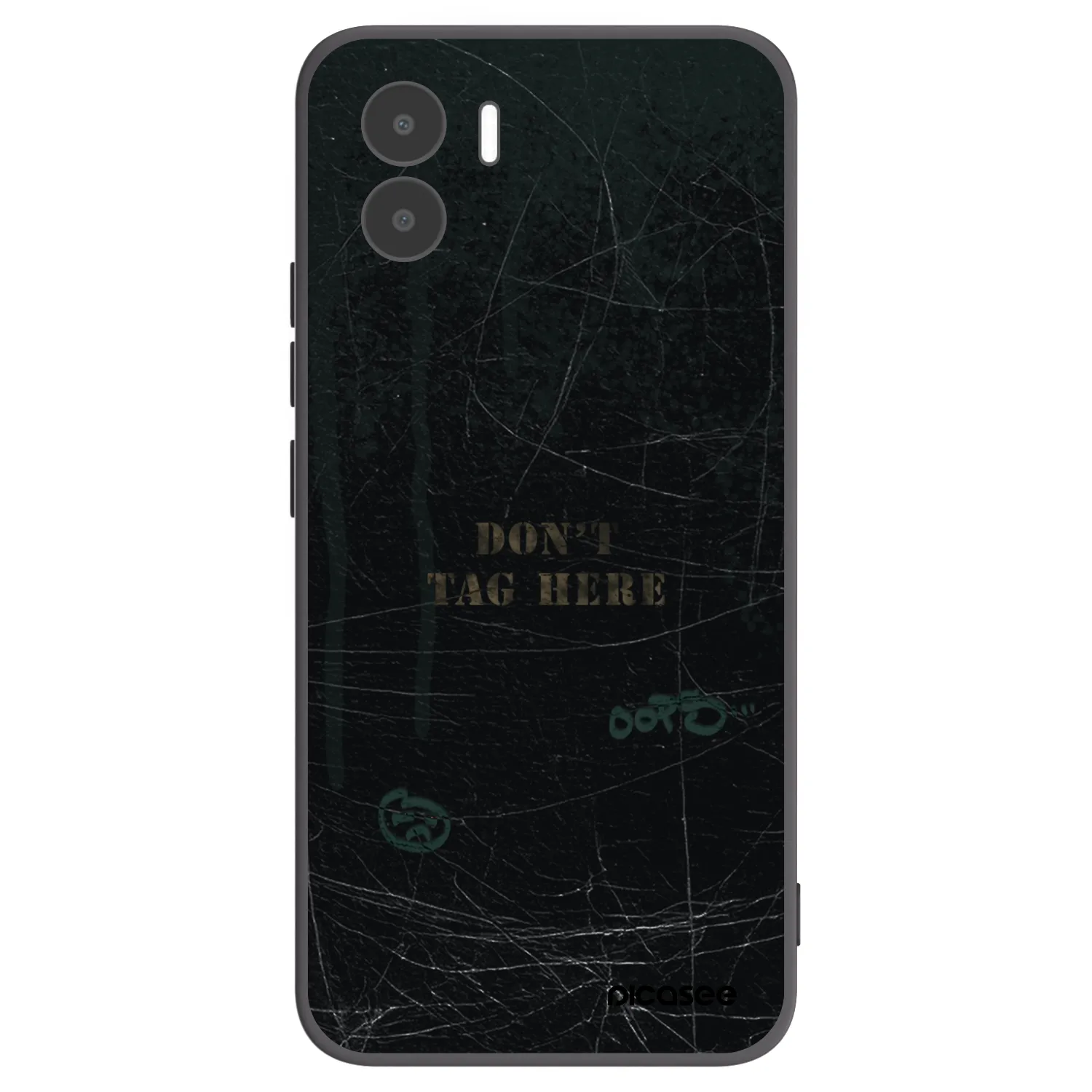 Picasee Μαύρη θήκη σιλικόνης για Xiaomi Redmi A1 - DON´T TAG