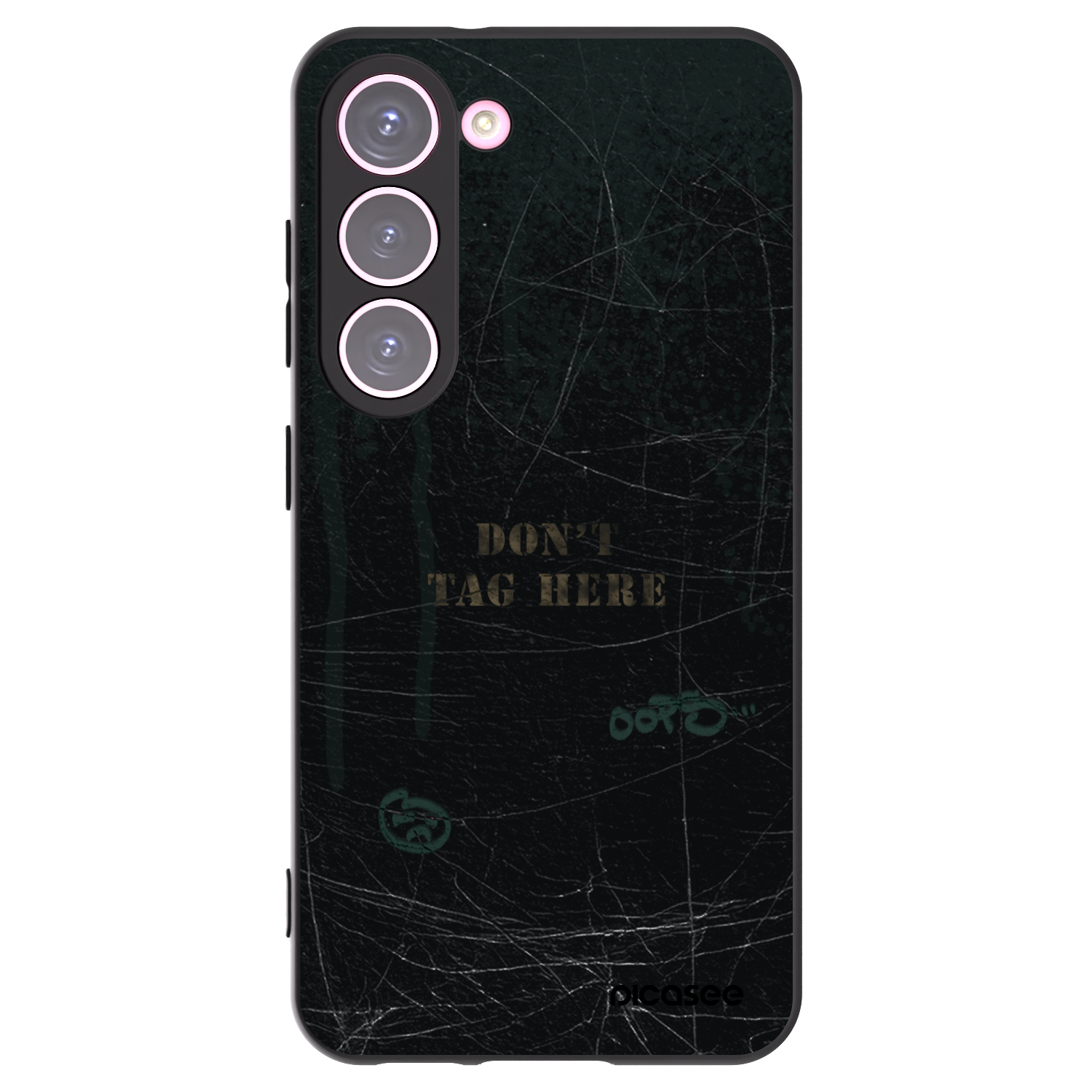 Picasee Μαύρη θήκη σιλικόνης για Samsung Galaxy S23 5G - DON´T TAG