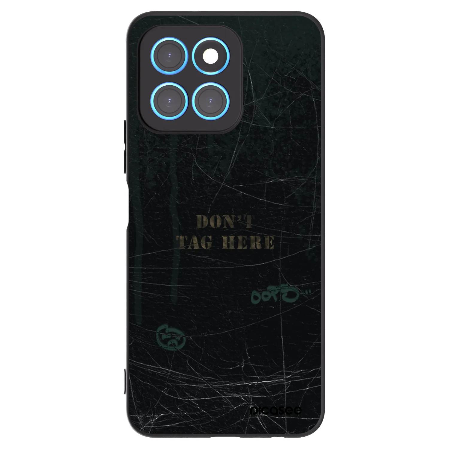 Picasee Μαύρη θήκη σιλικόνης για Honor X8 5G - DON´T TAG