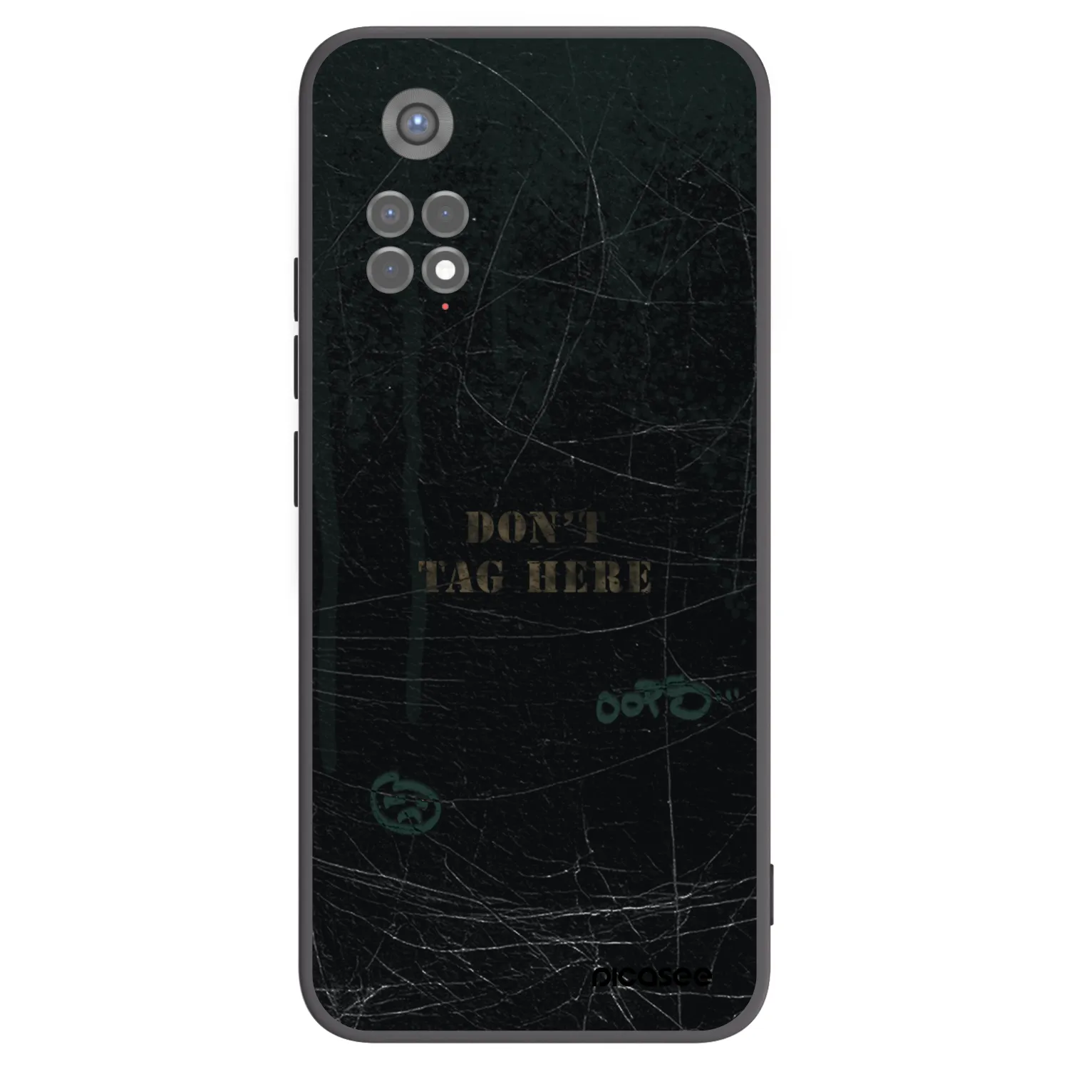 Picasee Μαύρη θήκη σιλικόνης για Xiaomi Redmi Note 11S 5G - DON´T TAG