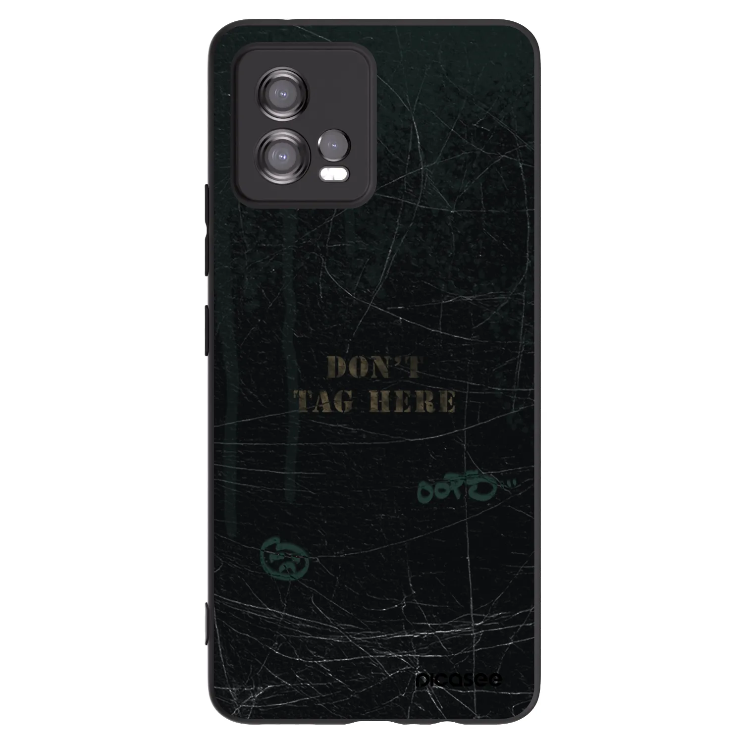Picasee Μαύρη θήκη σιλικόνης για Motorola Moto G72 - DON´T TAG