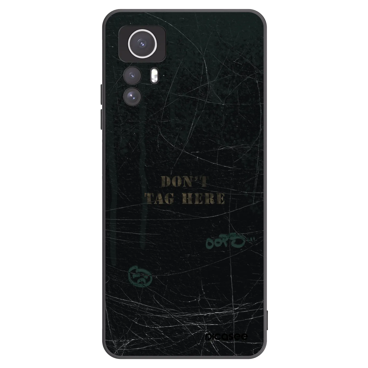 Picasee Μαύρη θήκη σιλικόνης για Xiaomi Redmi Note 12S - DON´T TAG