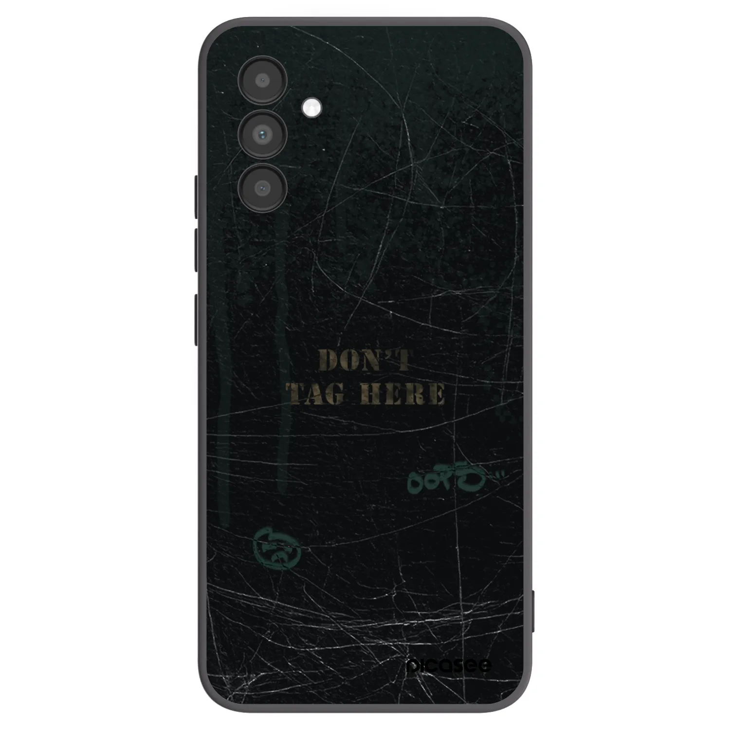 Picasee Μαύρη θήκη σιλικόνης για Samsung Galaxy A04s A047F - DON´T TAG