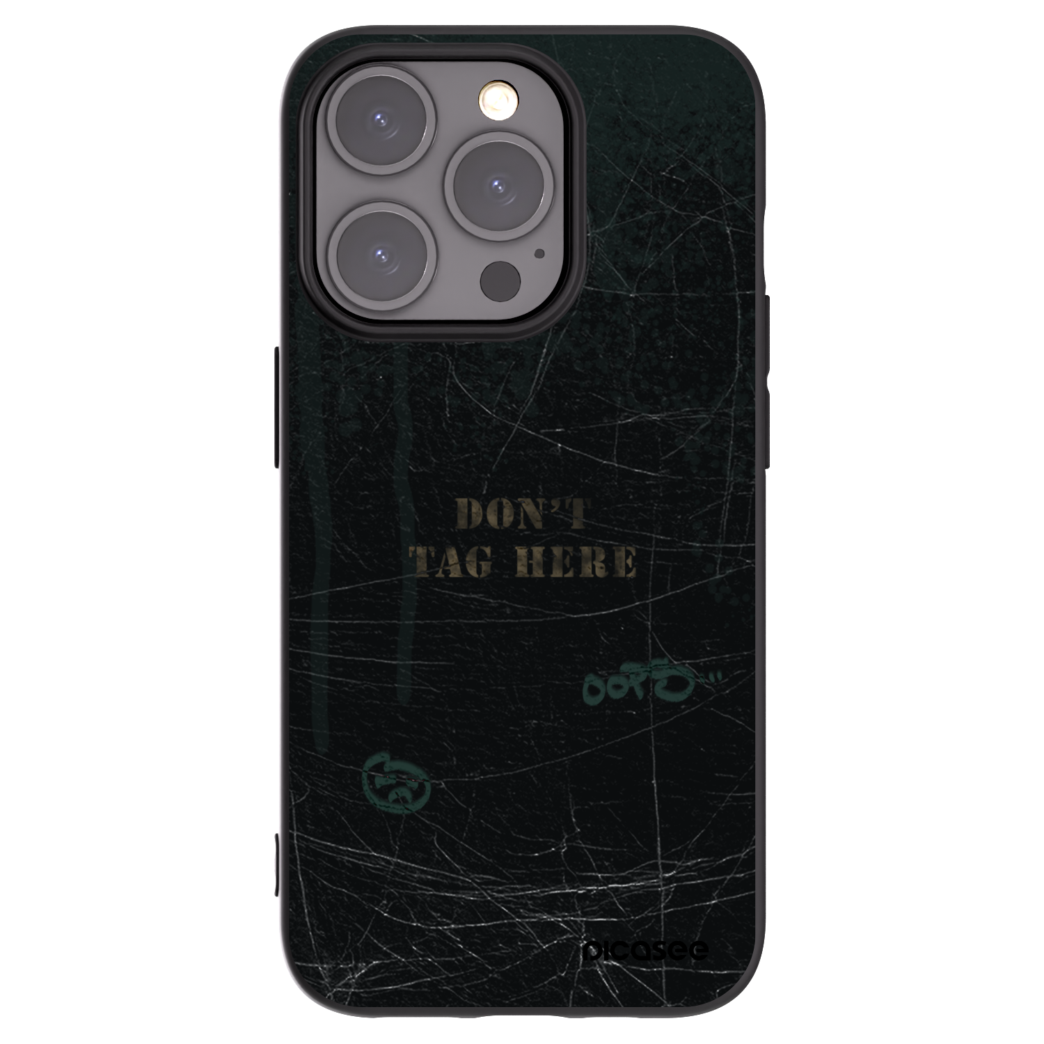 Picasee Μαύρη θήκη σιλικόνης για Apple iPhone 15 Pro - DON´T TAG