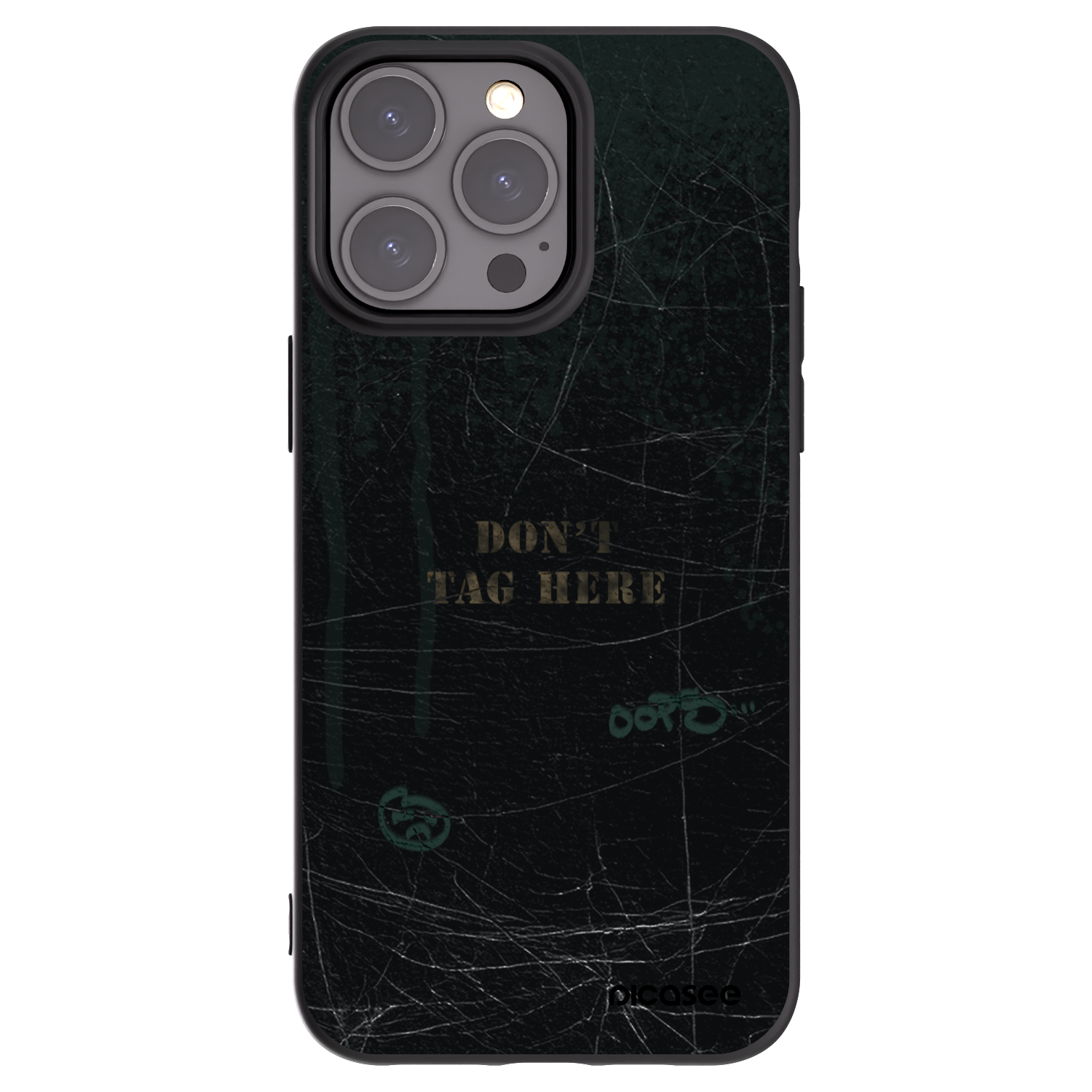 Picasee Μαύρη θήκη σιλικόνης για Apple iPhone 15 Pro Max - DON´T TAG