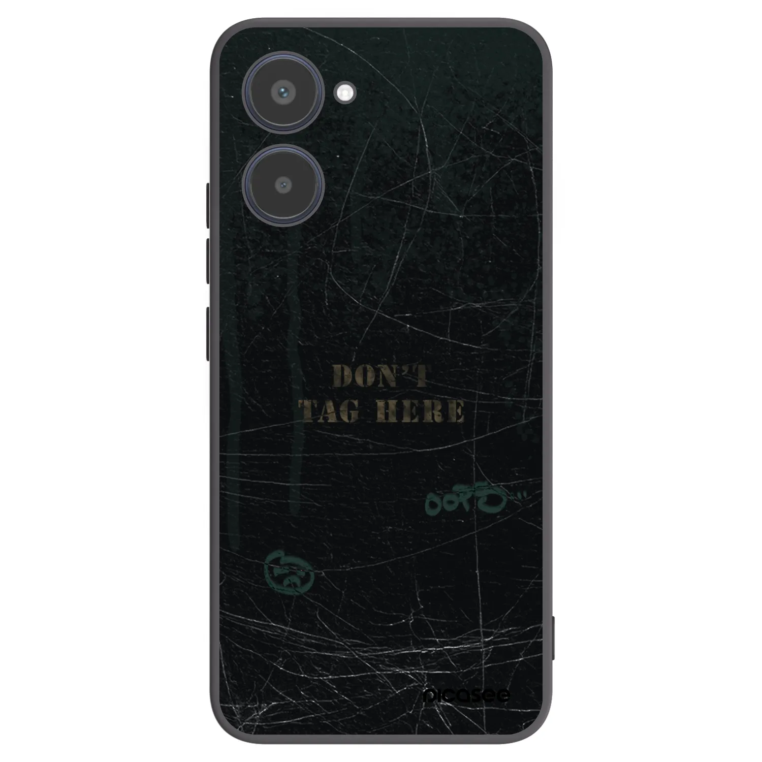 Picasee Μαύρη θήκη σιλικόνης για Realme 10 4G - DON´T TAG