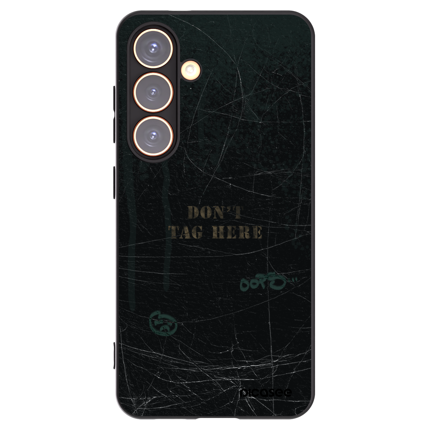 Picasee Μαύρη θήκη σιλικόνης για Samsung Galaxy S24 S921B 5G - DON´T TAG