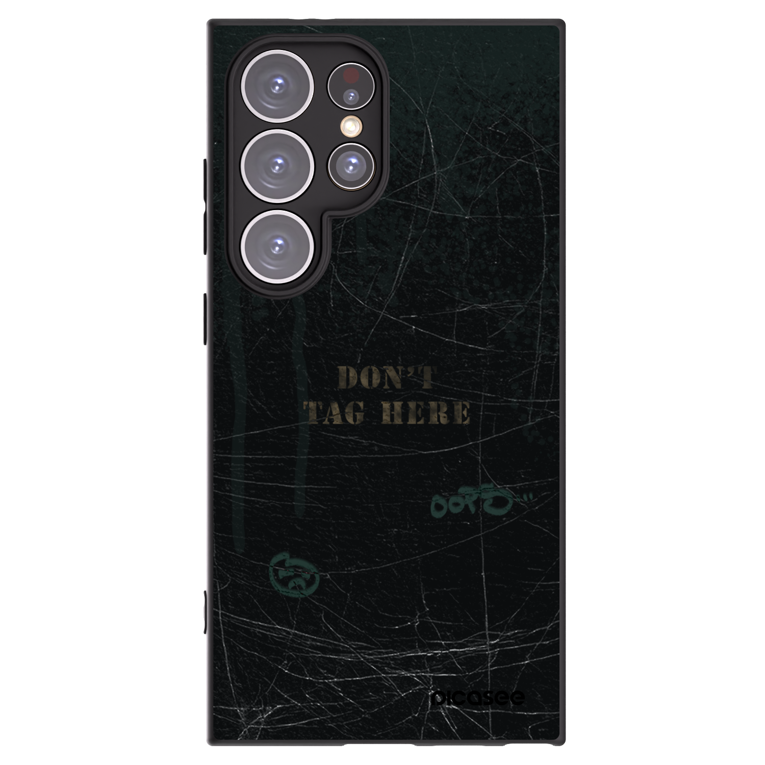 Picasee Μαύρη θήκη σιλικόνης για Samsung Galaxy S24 Ultra S928B 5G - DON´T TAG