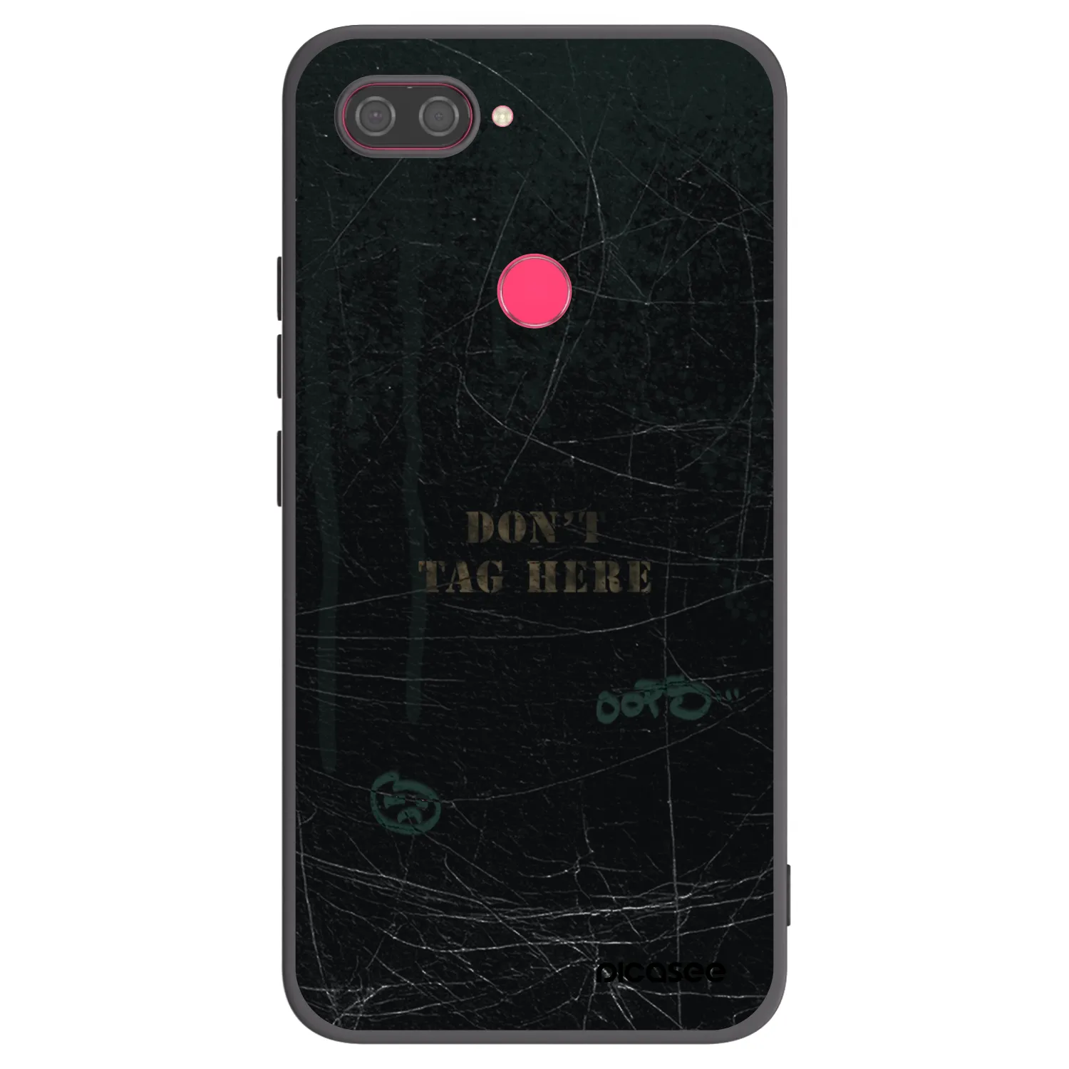 Picasee Μαύρη θήκη σιλικόνης για Xiaomi Mi 8 Lite - DON´T TAG