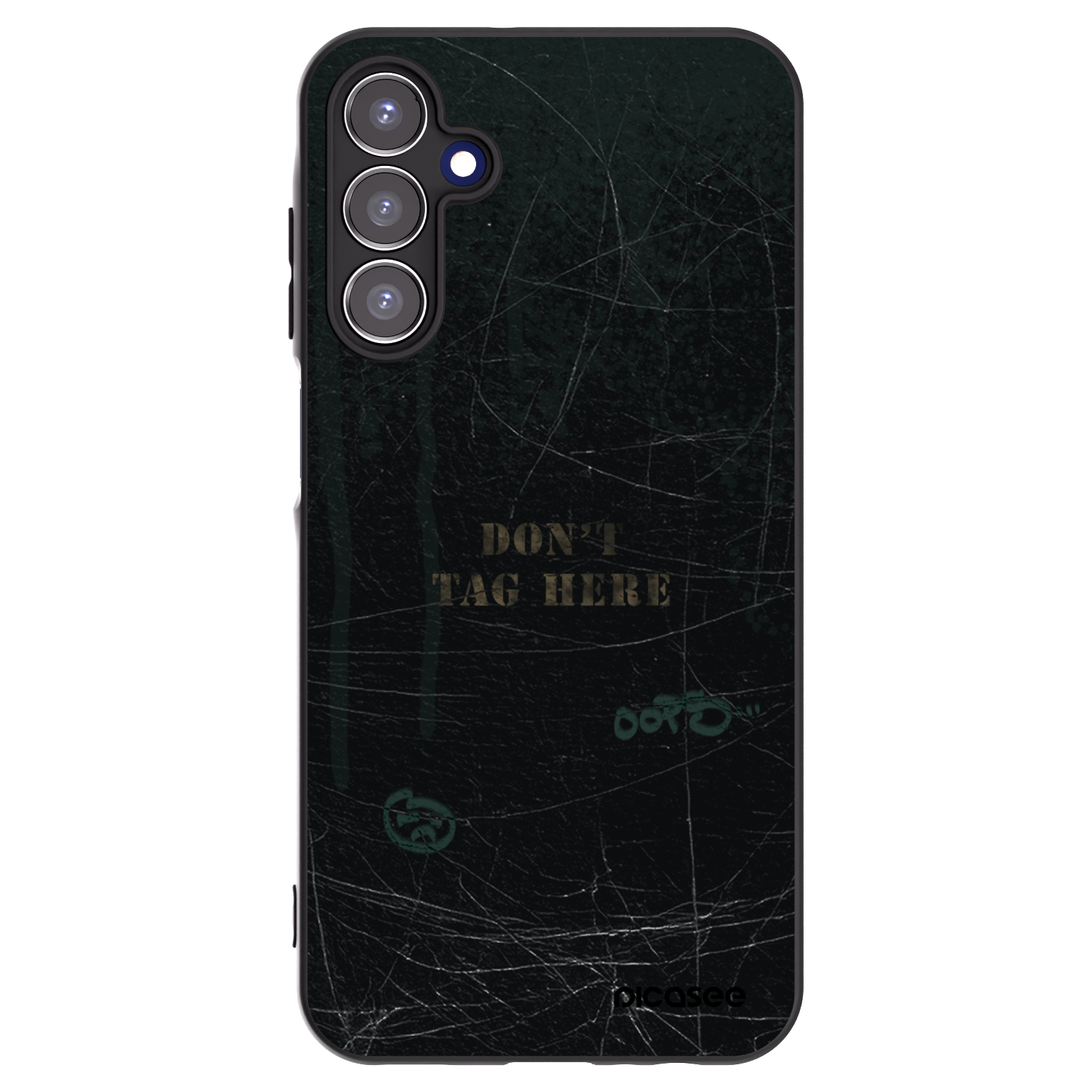 Picasee Μαύρη θήκη σιλικόνης για Samsung Galaxy A15 A155F 4G - DON´T TAG