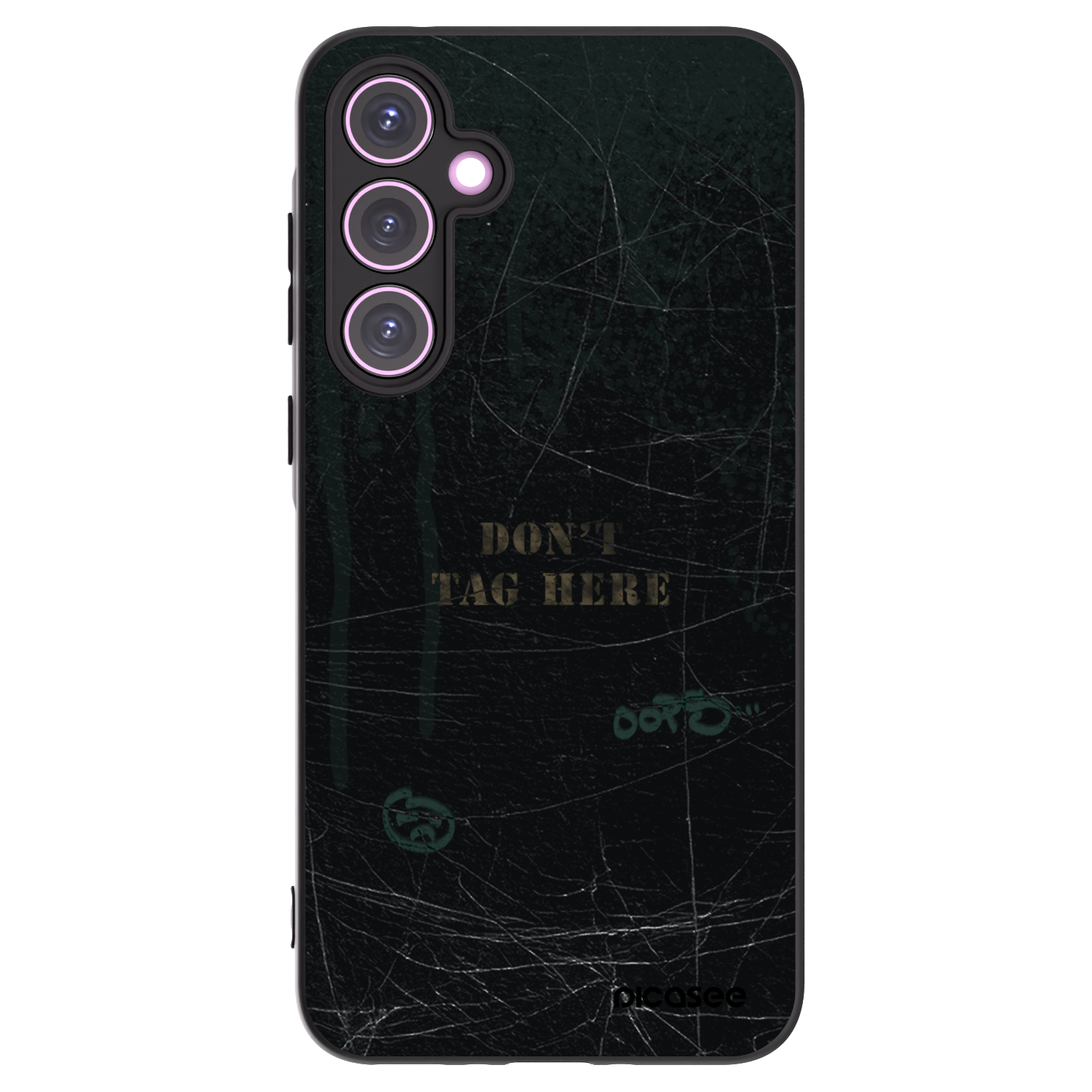 Picasee Μαύρη θήκη σιλικόνης για Samsung Galaxy A35 5G A356B - DON´T TAG